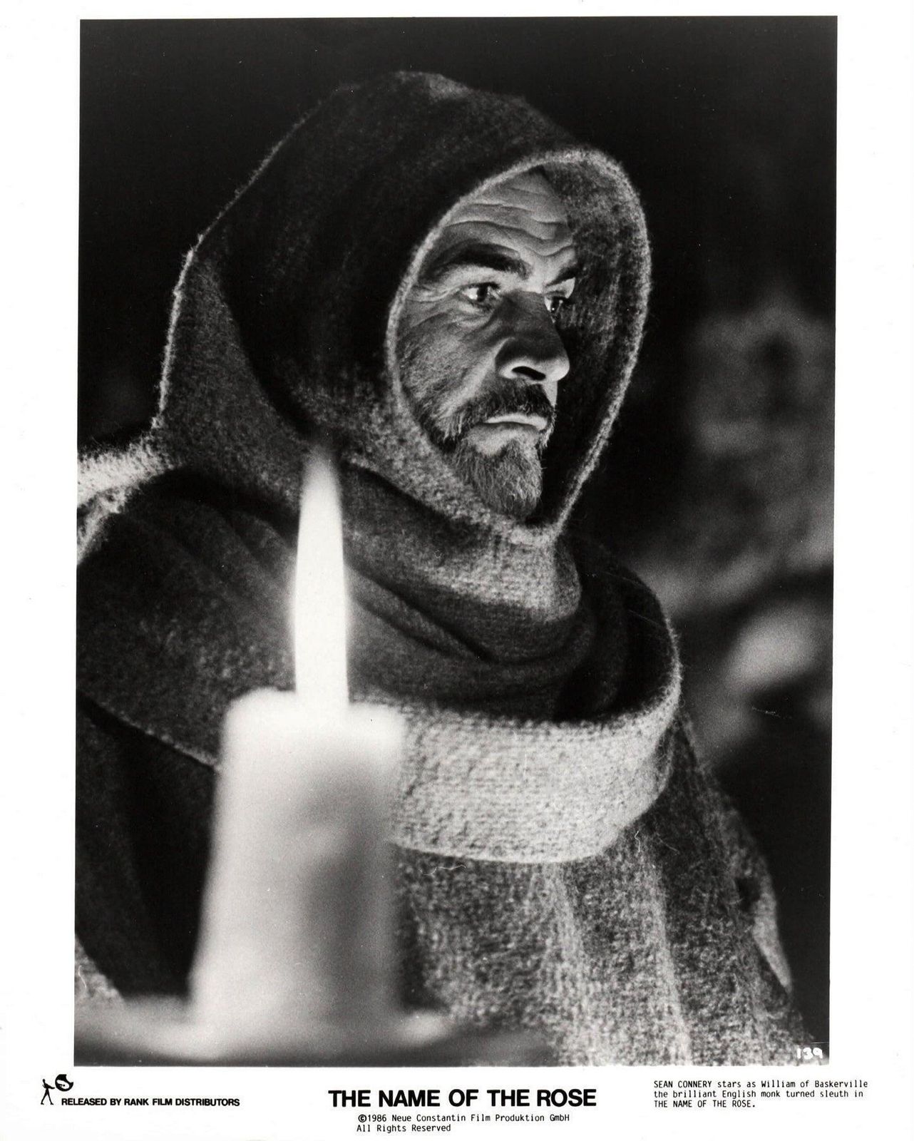 Photographie de presse du film Le Nom de la Rose (1986), encadrée photo Art