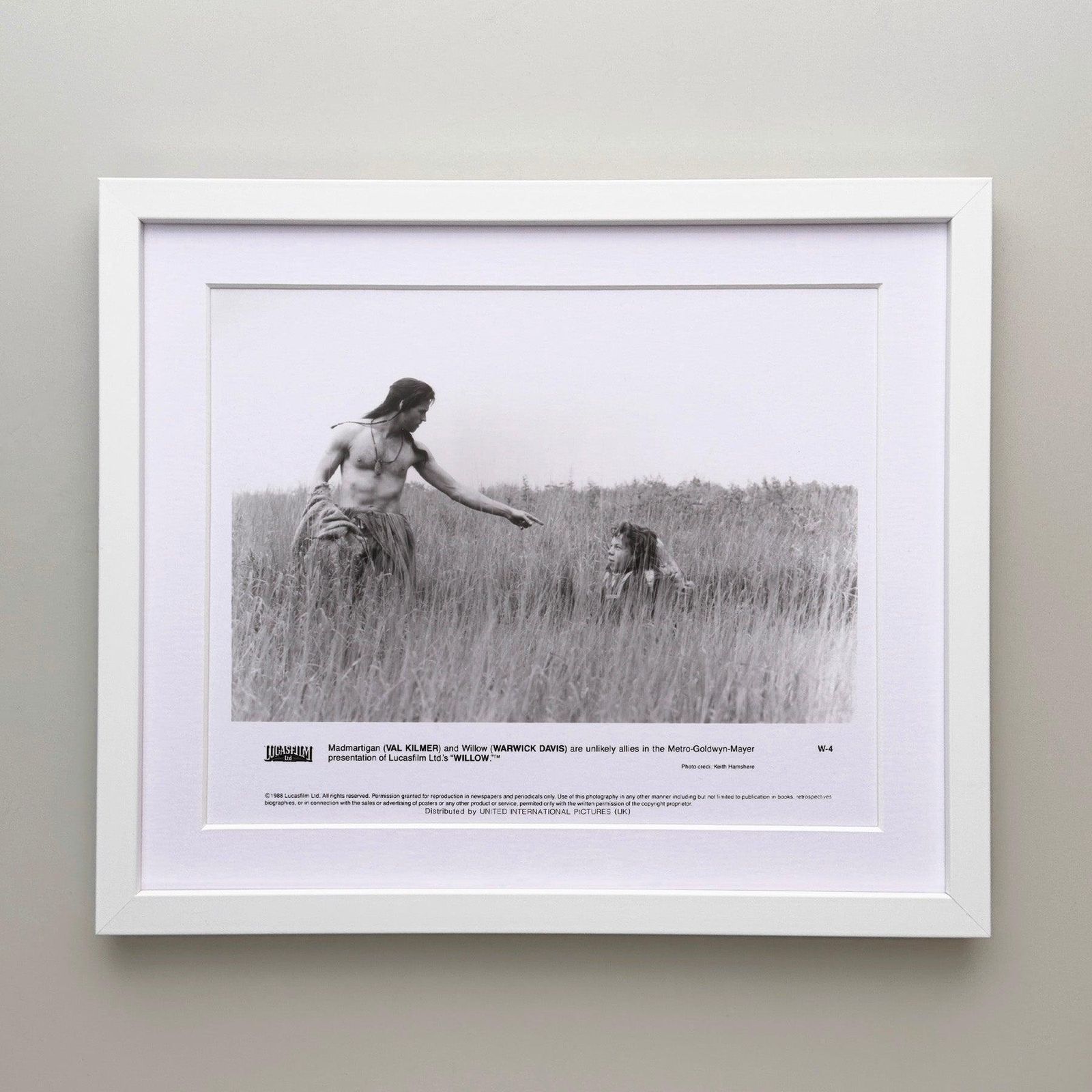 Photo de presse originale encadrée, film Willow, 1988 photo for sale