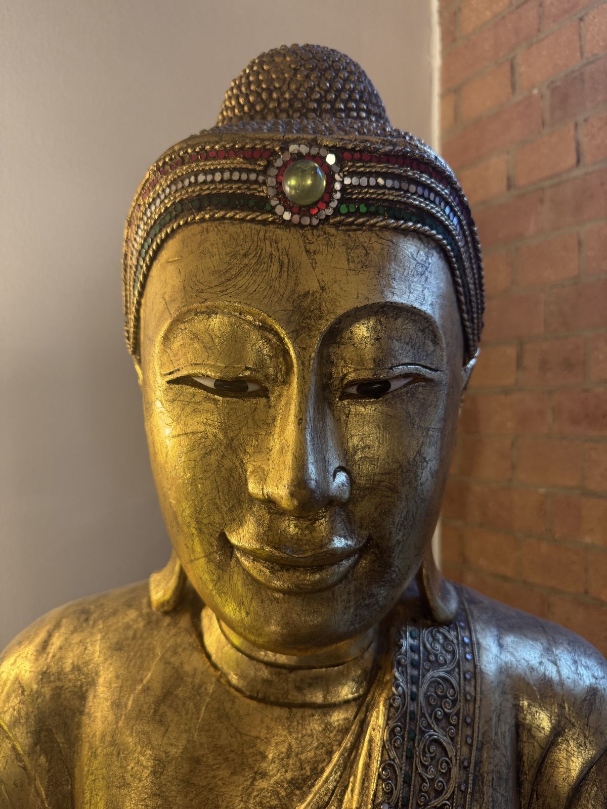 Burmese Mandalay Buddha, 20th Century photo furniture
