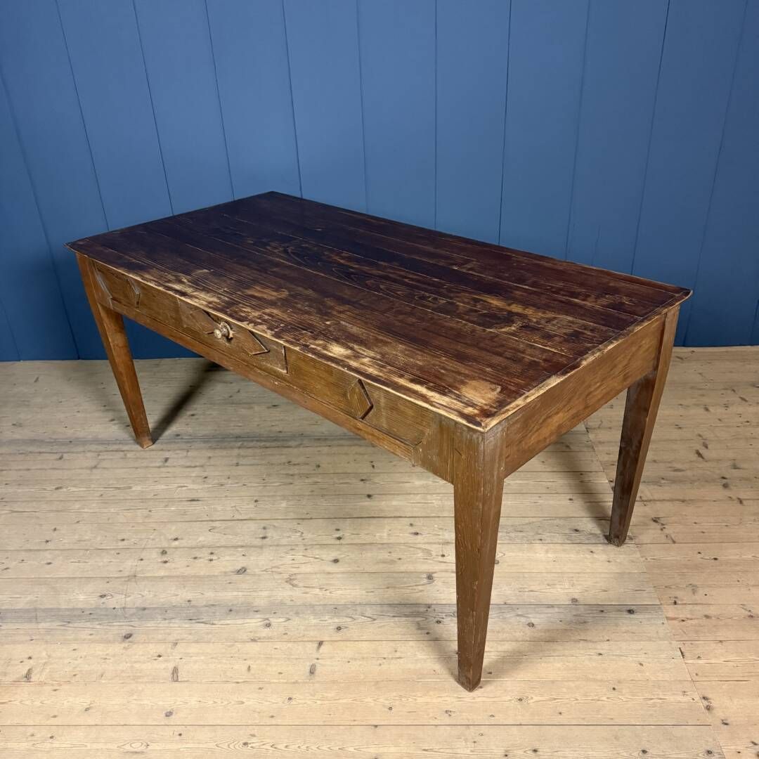 Gedecoreerde Houten Keukentafel photo Meubels
