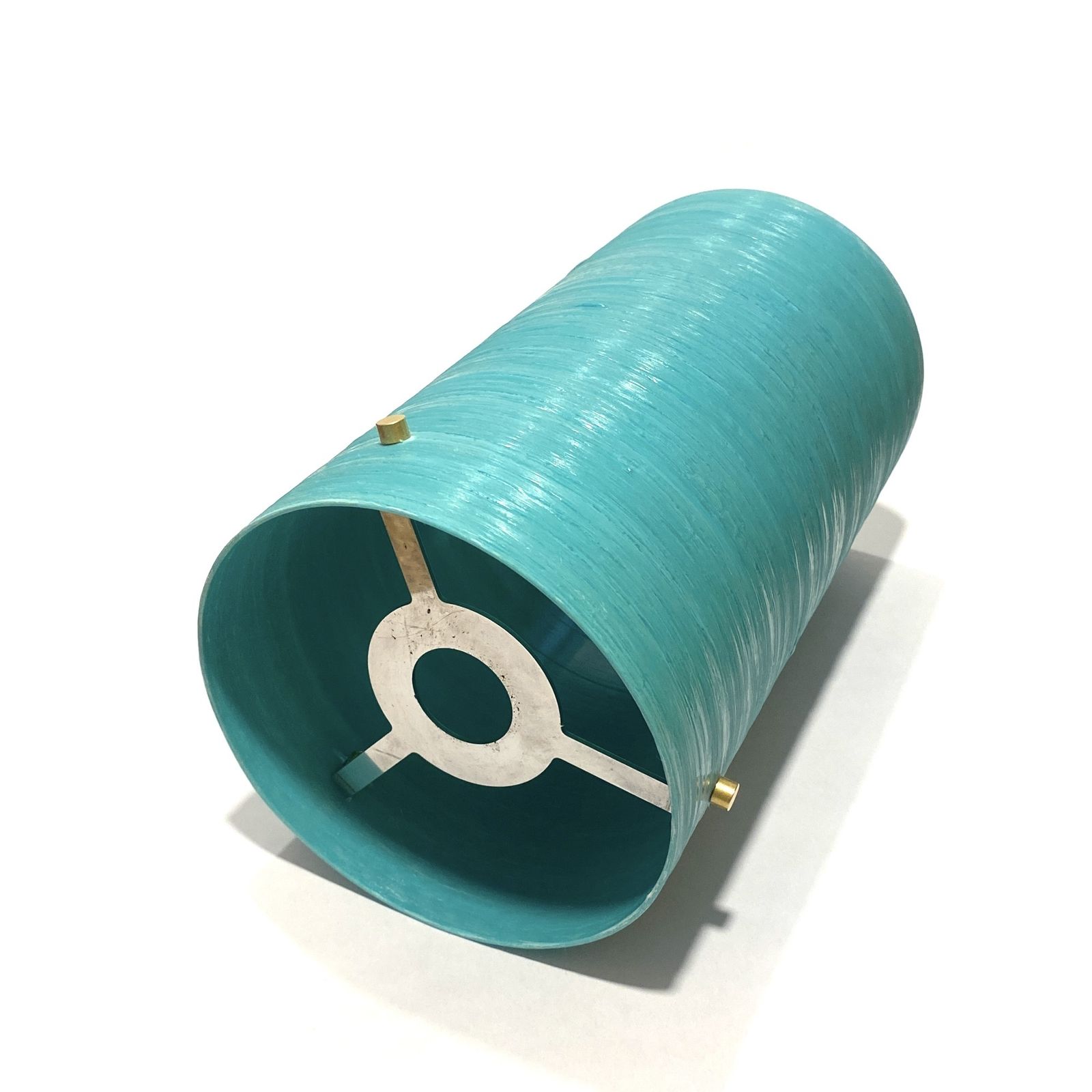 Royplast Spun Fibreglass Lamp Shade (9" X 5") In Turquoise, Lamp Or Ceiling Lampshade photo for sale