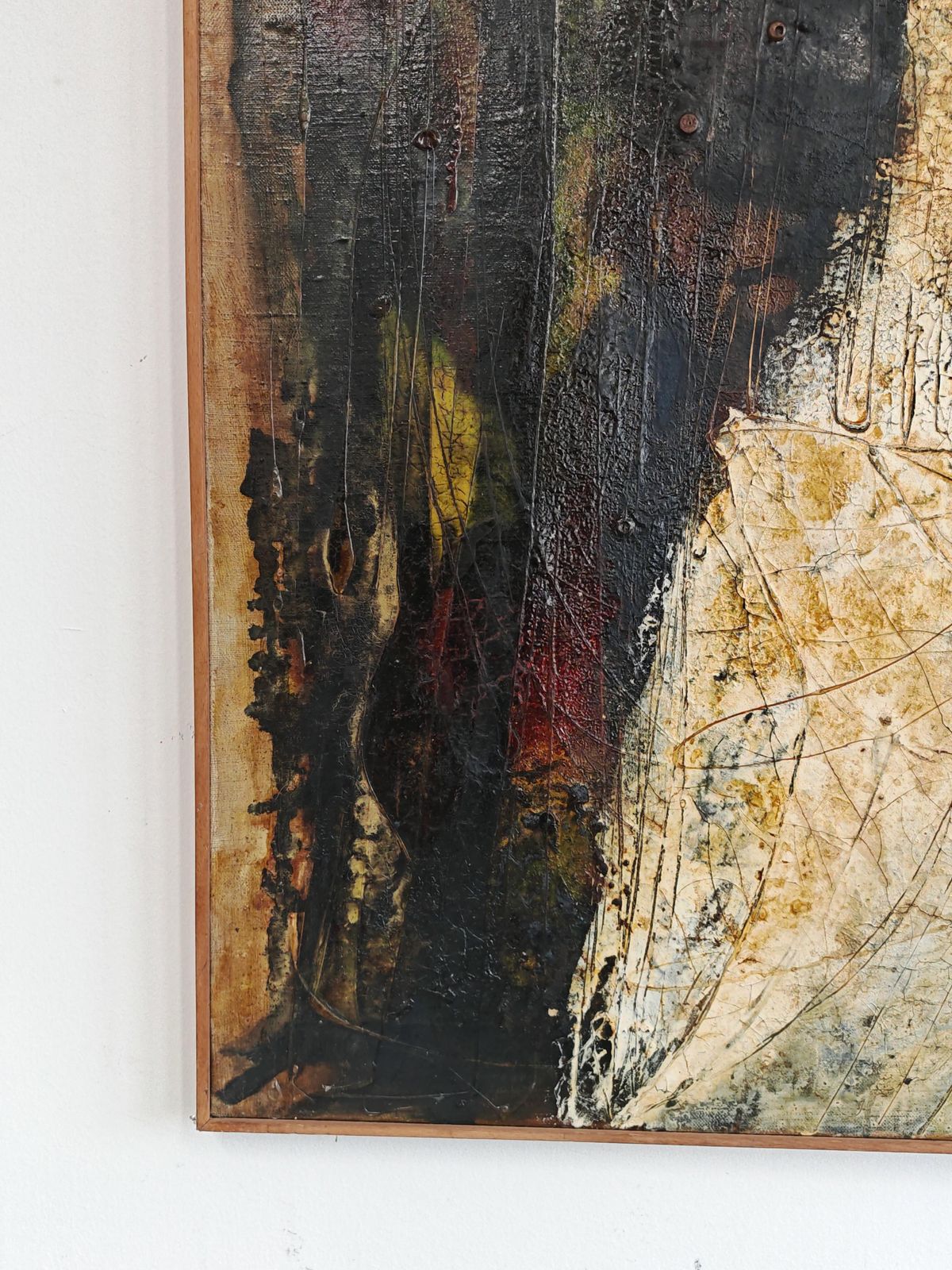 Oil On Canvas "Femme Dans Le Bois" By Tihomir Savic Tica, Yugoslavia 1969 photo buy