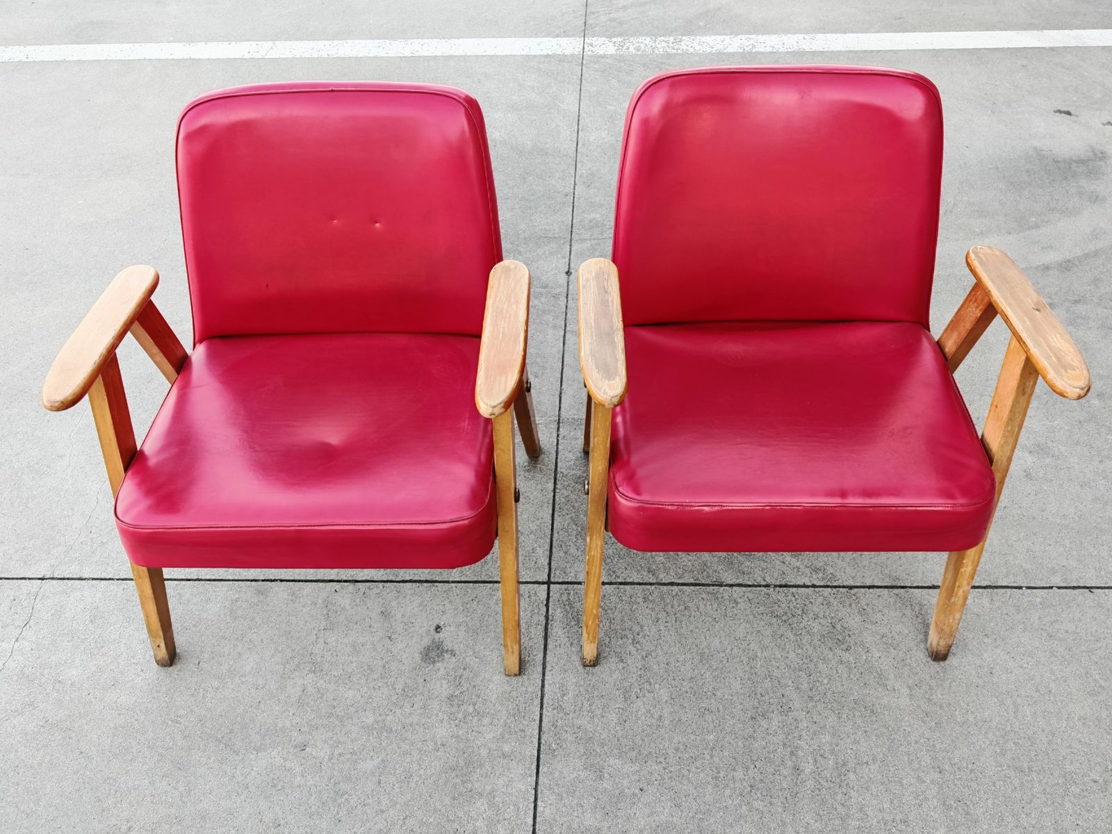photo for sale Pair Of Mid Century Armchairs Model 366, Designed By Józef Chierowski, 1960s