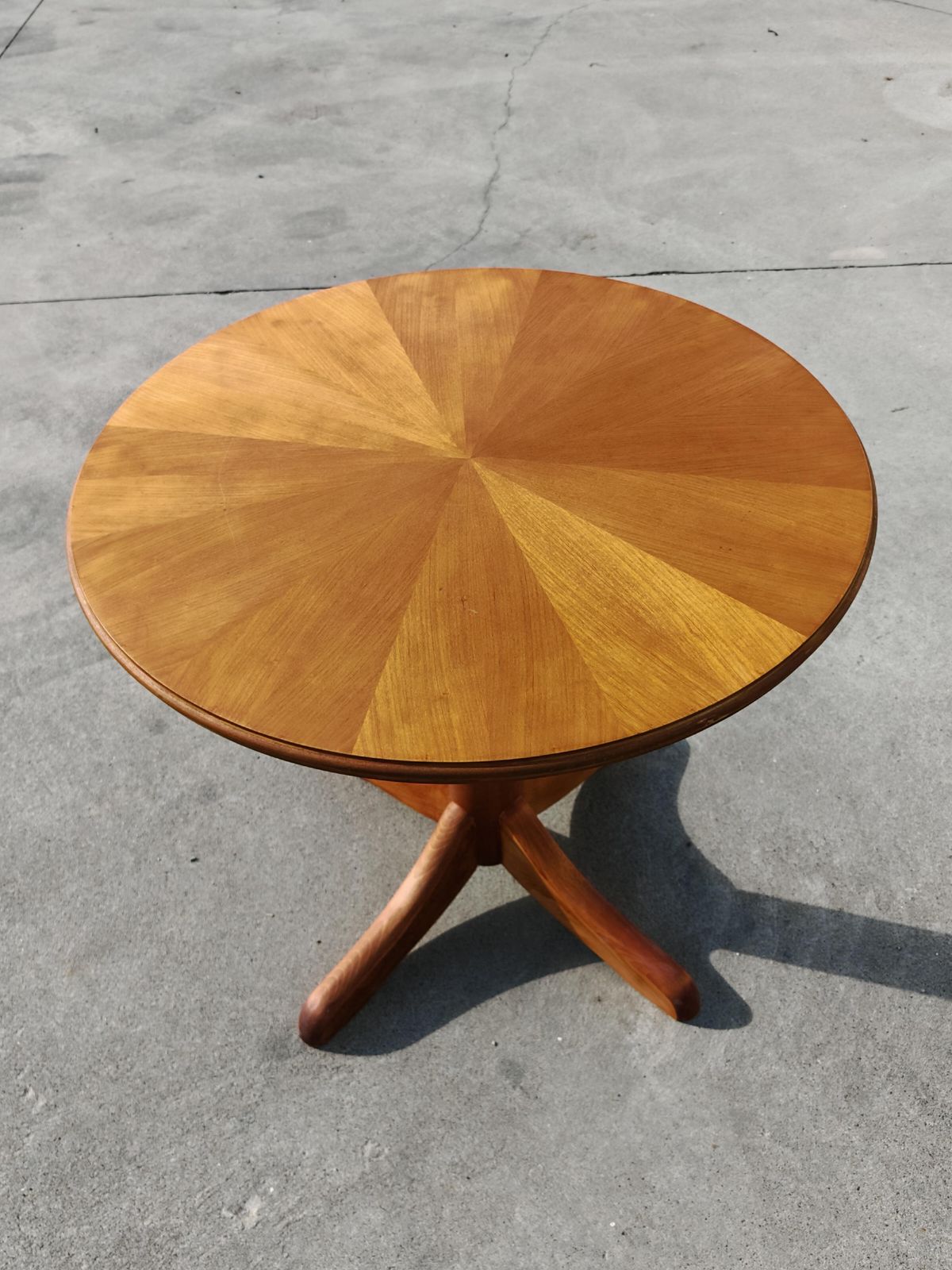 Mid Century Coffee Or Breakfast Table In Cherry Wood By Ilse, Adjustable Height photo buy