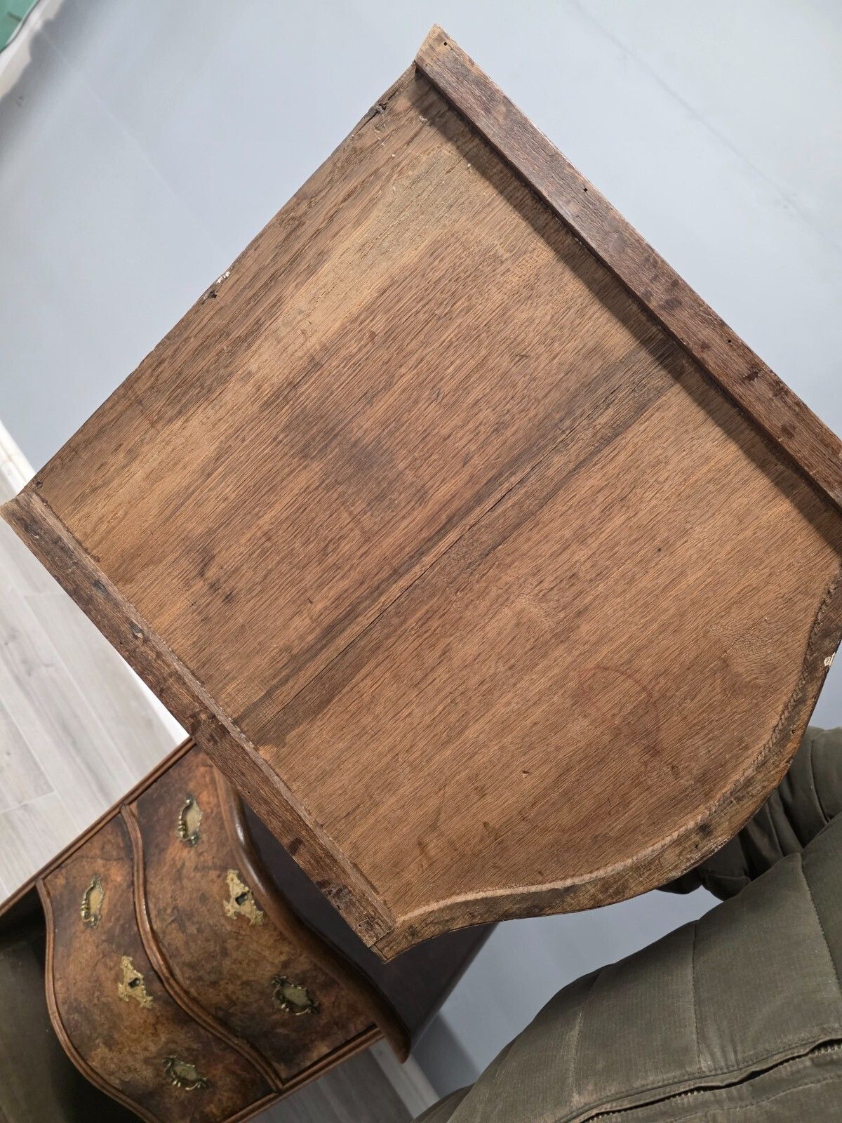 photo for sale Antique Burr Walnut 18th Century Chest Of Drawers