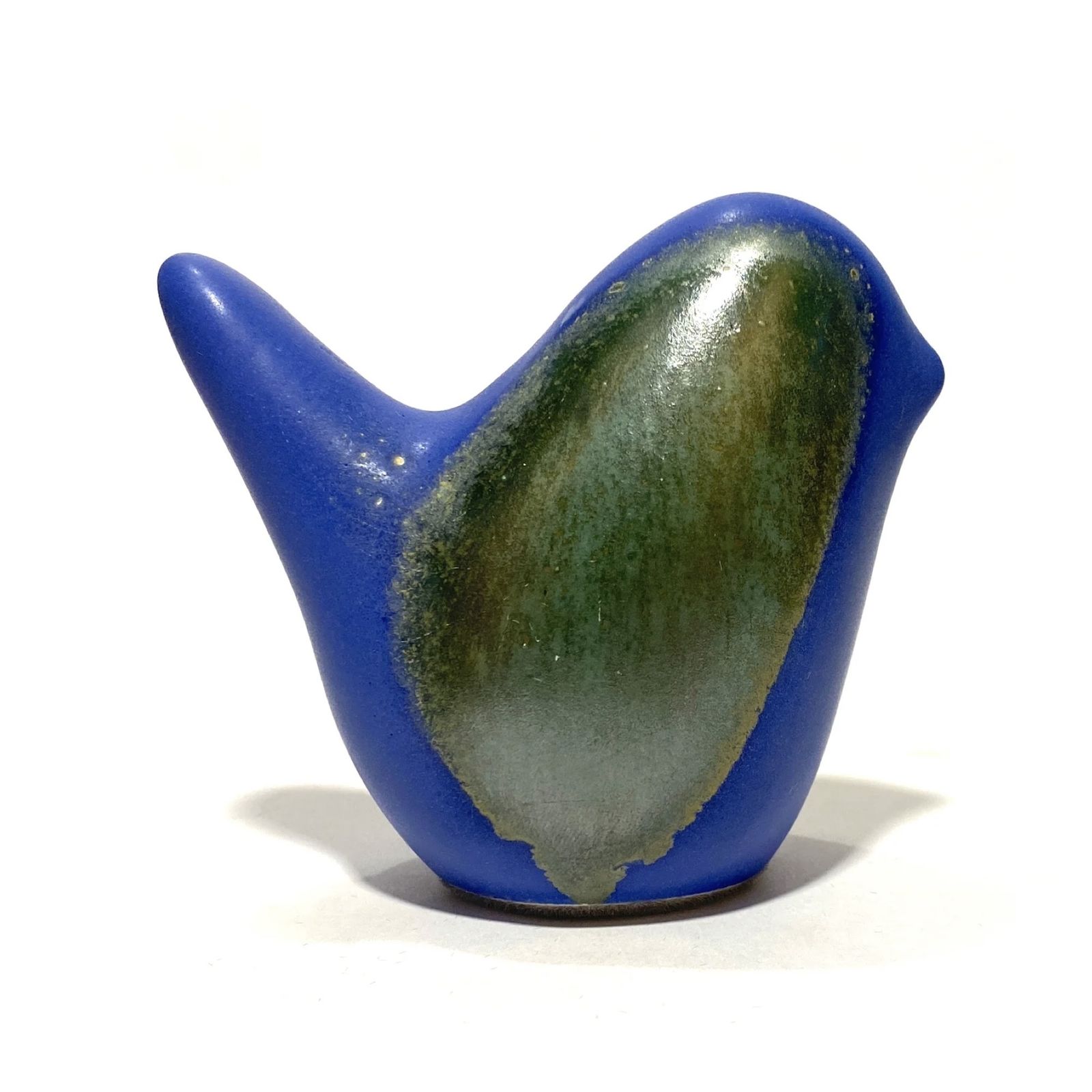 Otto Keramik Bird In Blue & Sea Green Glaze, West German Pottery Style Ceramic Ornament photo furniture