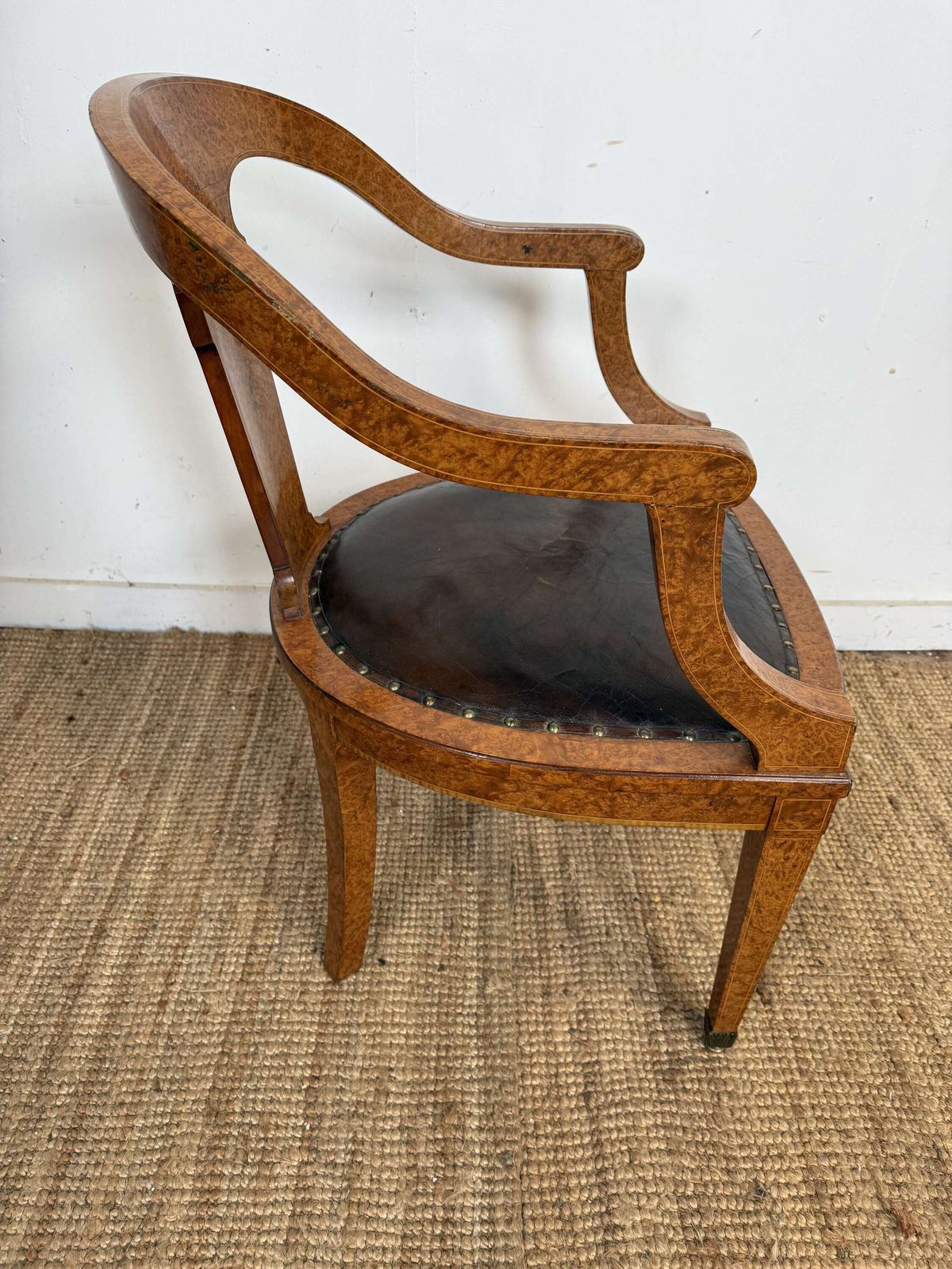 Late 19th Century Burr Elm Desk Chair photo buy