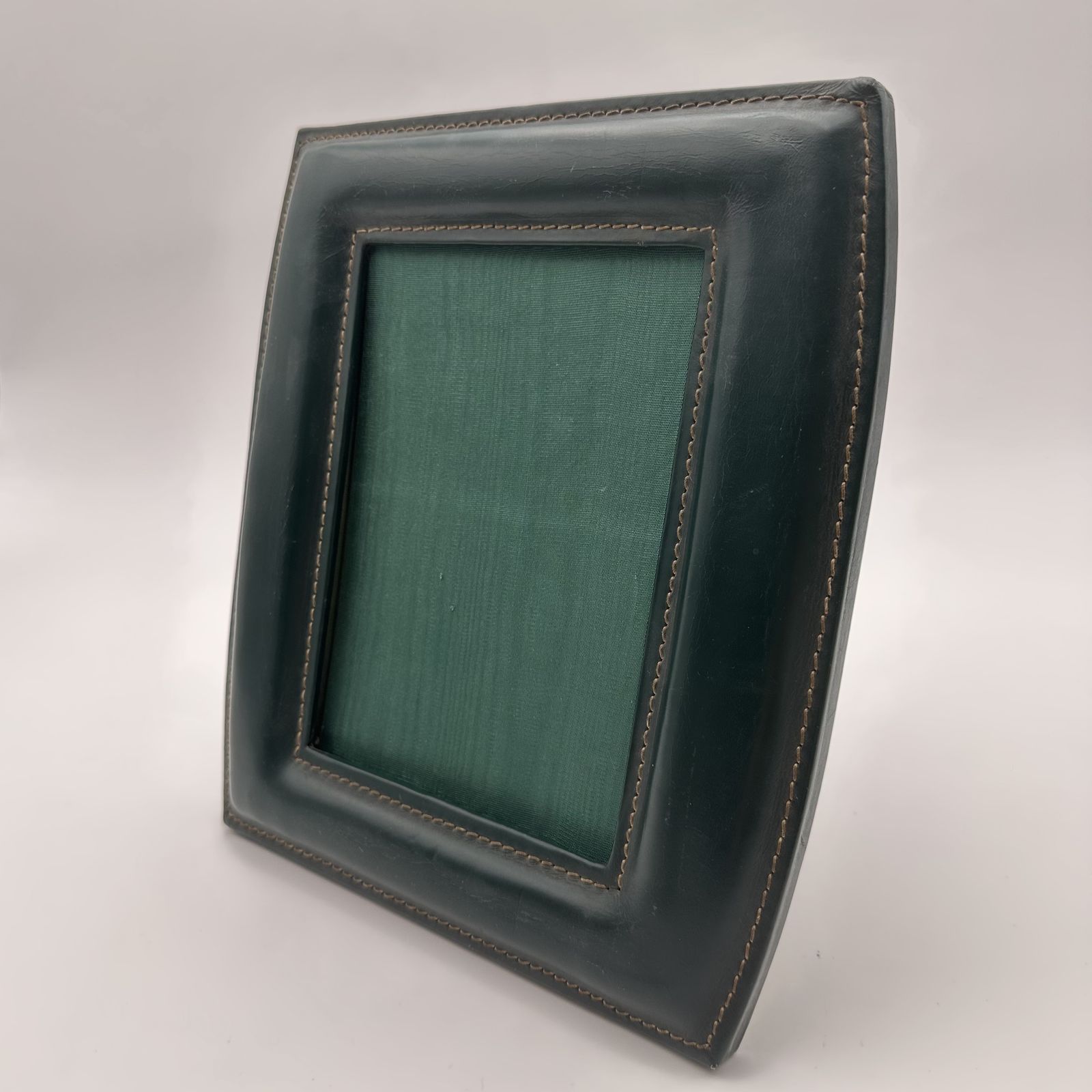 Green Leather Photo Frame, In The Style Of Jacques Adnet – French Work, Circa 1950 photo Home Decor