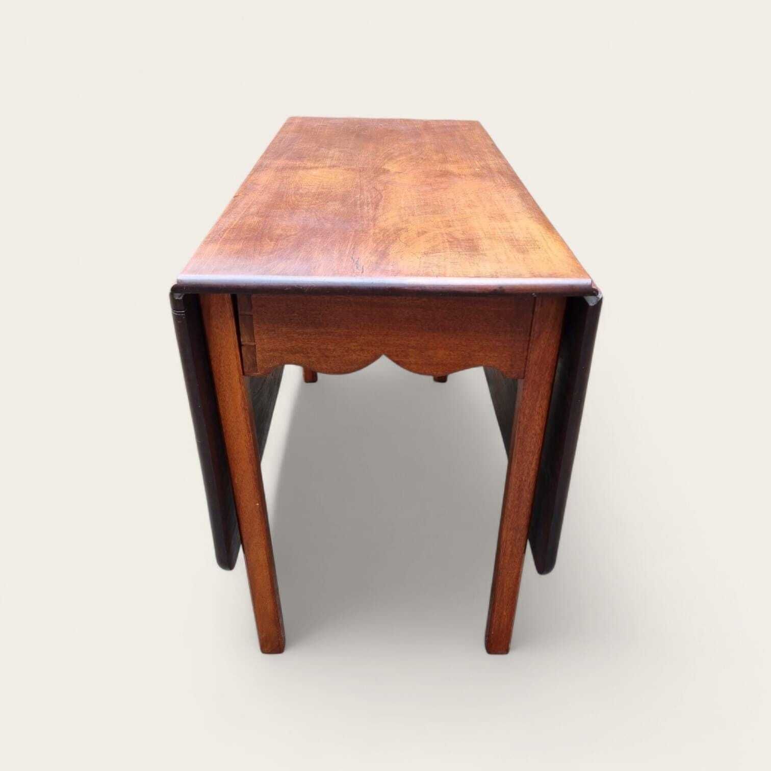 Antique Edwardian Mahogany Drop Leaf Dining Table / Solid Wood / C.1910 photo buy