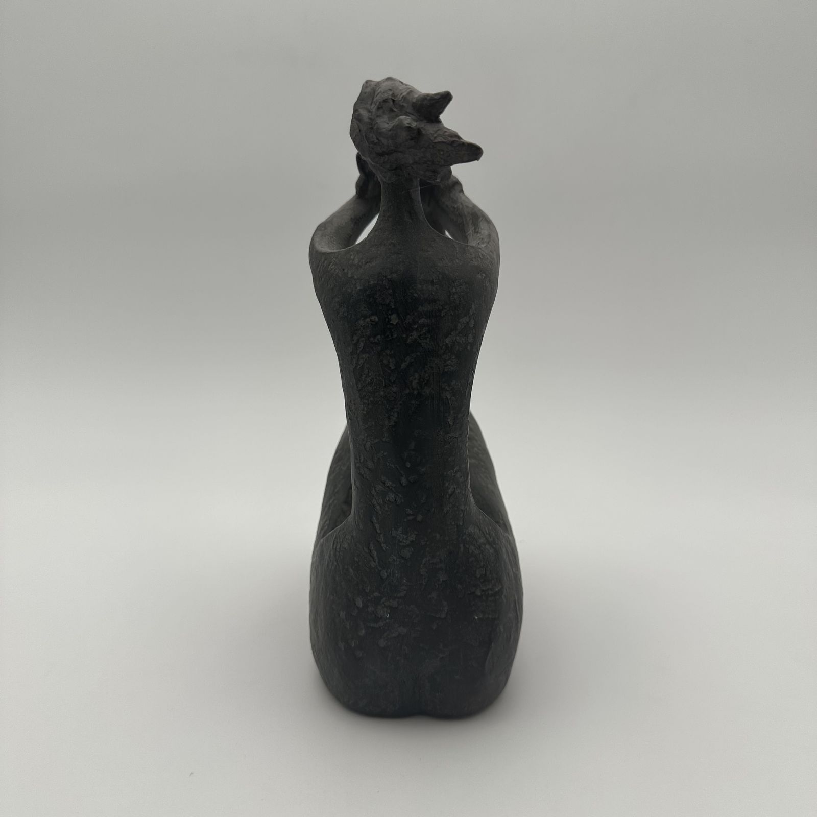 Modernist Ceramic Sculpture Depicting A Woman Carrying A Child – France, Circa 1970 photo vintage
