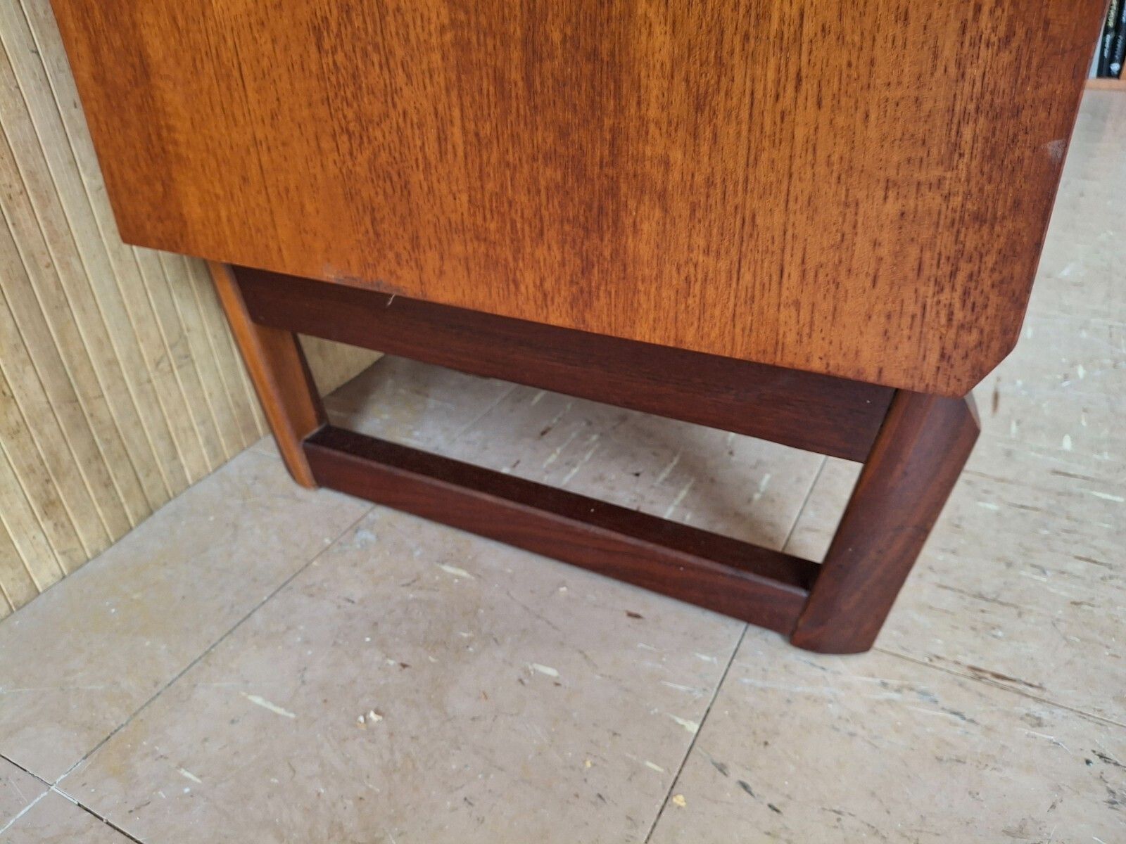 photo furniture Fab Mid Century Modern White & Newton Teak Tallboy Chest Of 5 Drawers