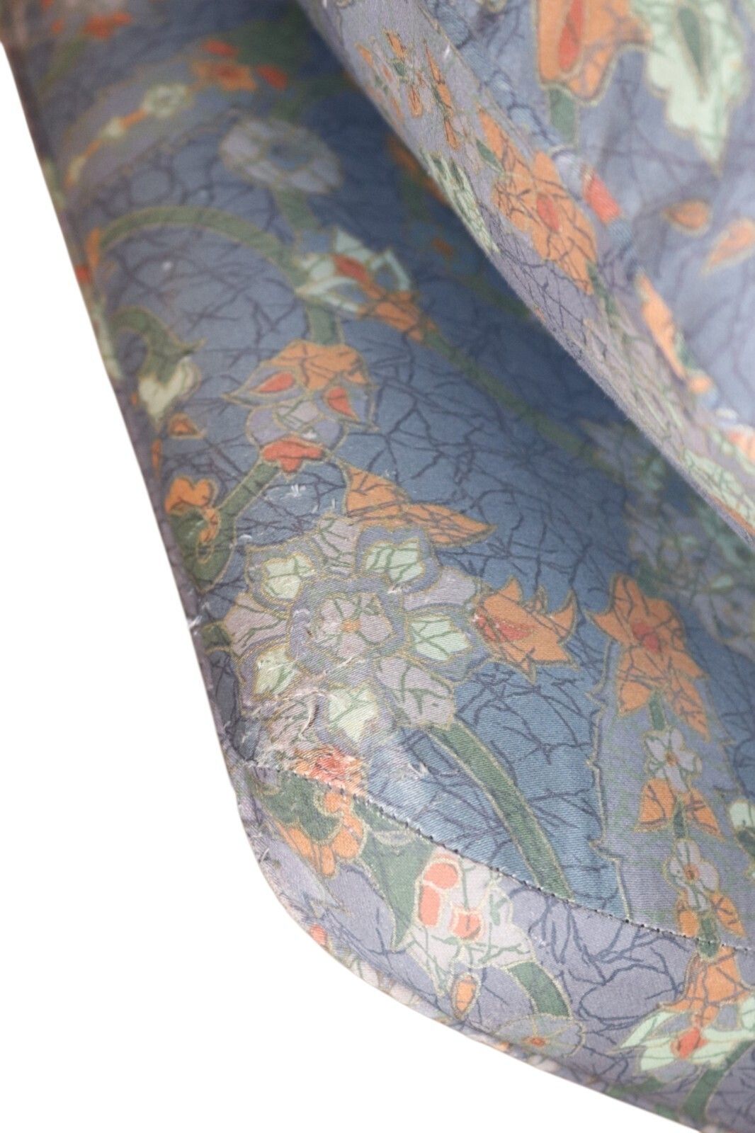 Vintage Multiyork Howard Style Armchair And Footstool   Floral Paisley Blue photo vinterior
