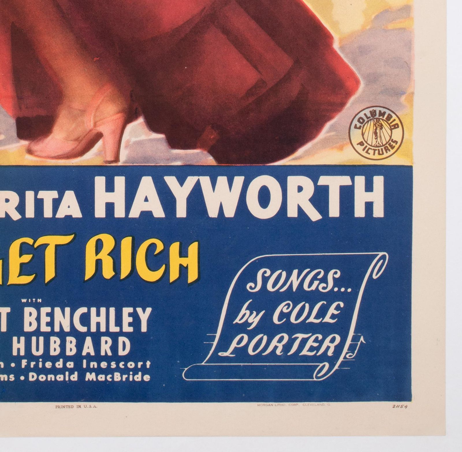 Affiche de film You'll Never Get Rich, 1941, US 1 Sheet, Astaire et Hayworth photo vintage