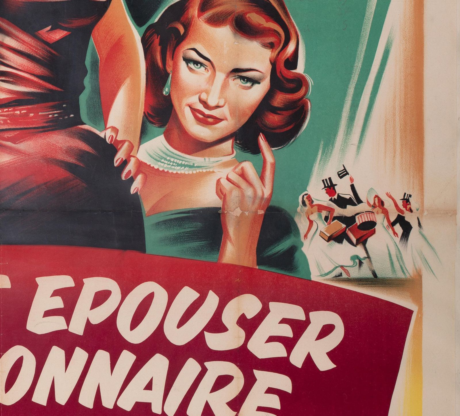 How To Marry A Millionnaire 1953 French Grande Film Poster, Boris Grinsson photo vinterior
