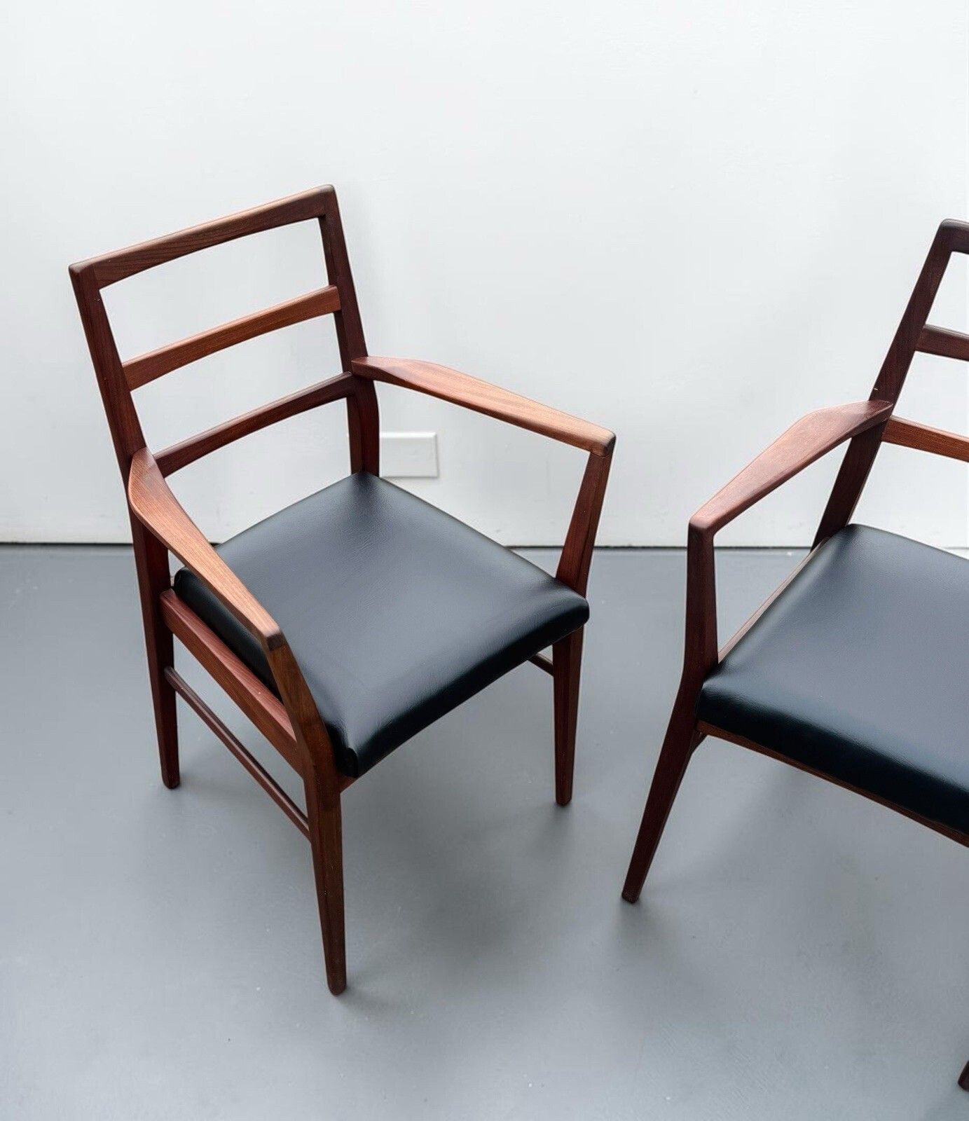 Furniture Set Of Six Richard Hornby For Heals Solid Afromosia Dining Chairs Retro C1960s photo