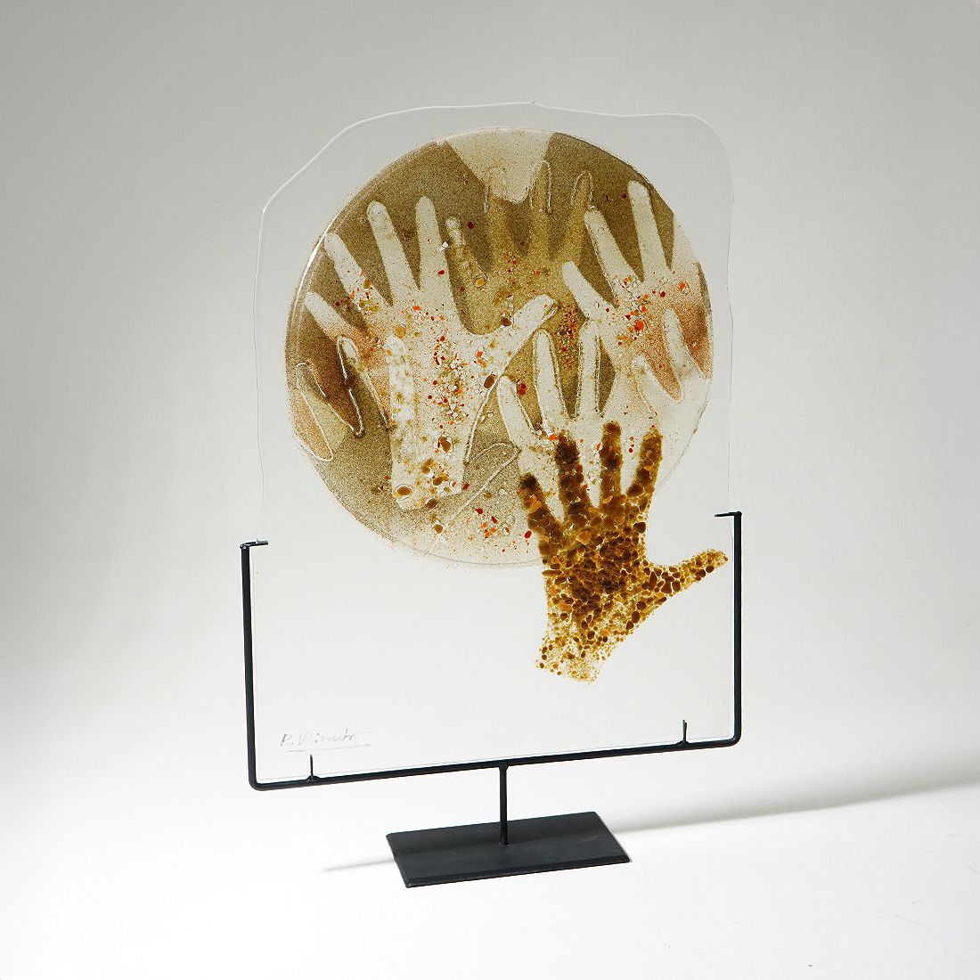 Renata Minuto, Glass Fusion Work For Studio Casarini Savona, 1990s photo furniture