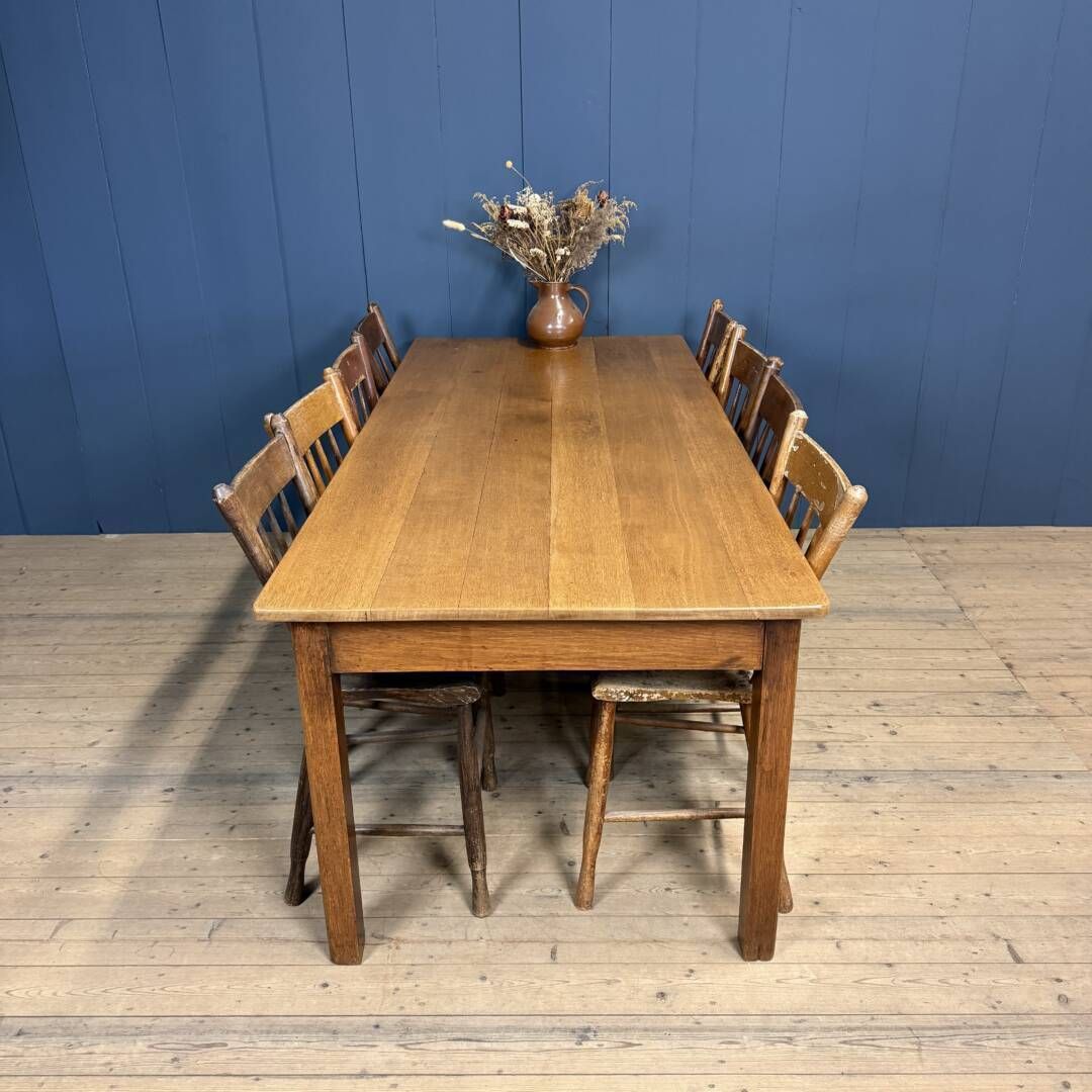 Oak Dutch Café Table, 1950s photo furniture