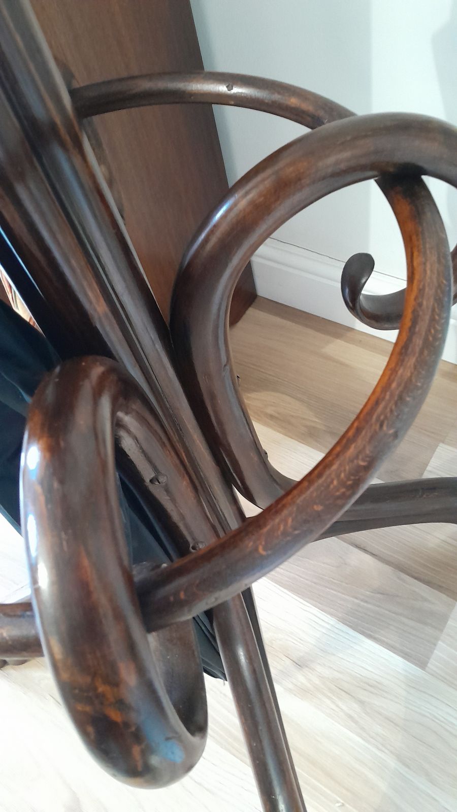 Antique Thonet Bentwood Hat Umbrella And Coat Stand, "Perroquet" Stand. photo vintage