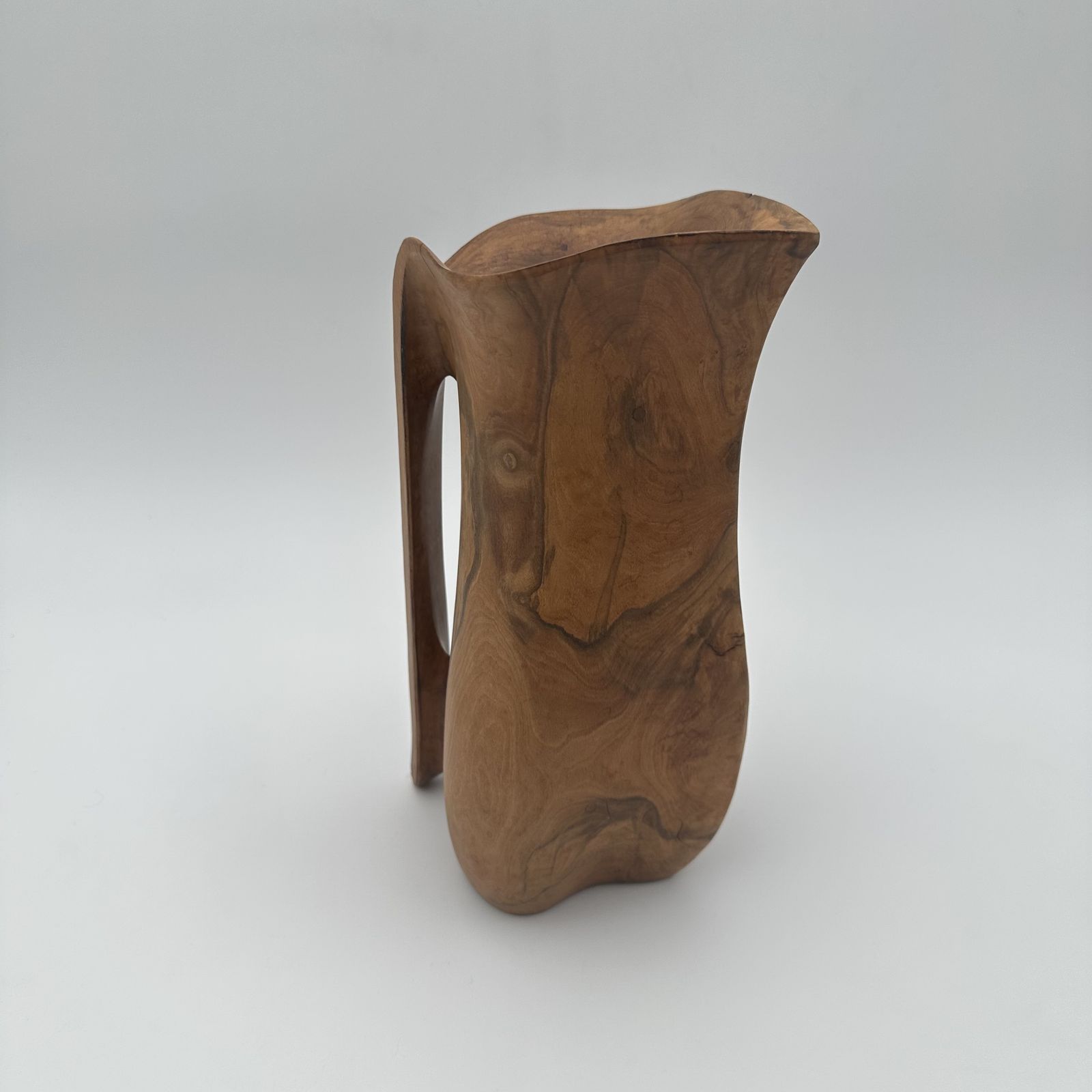 Sculptural Wooden Pitcher, In The Style Of Alexandre Noll – French Work, 1950s photo furniture