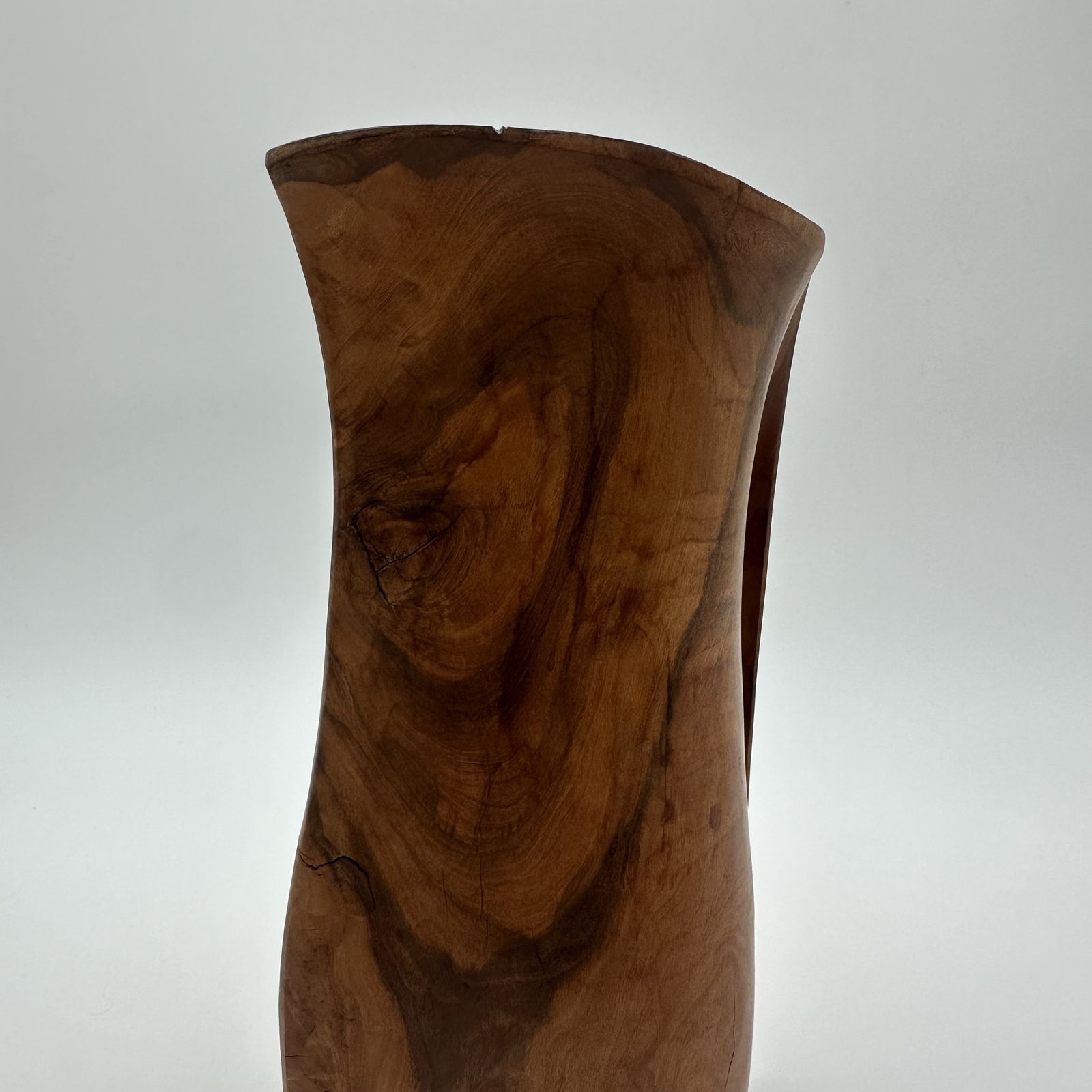 Sculptural Wooden Pitcher, In The Style Of Alexandre Noll – French Work, 1950s photo vintage