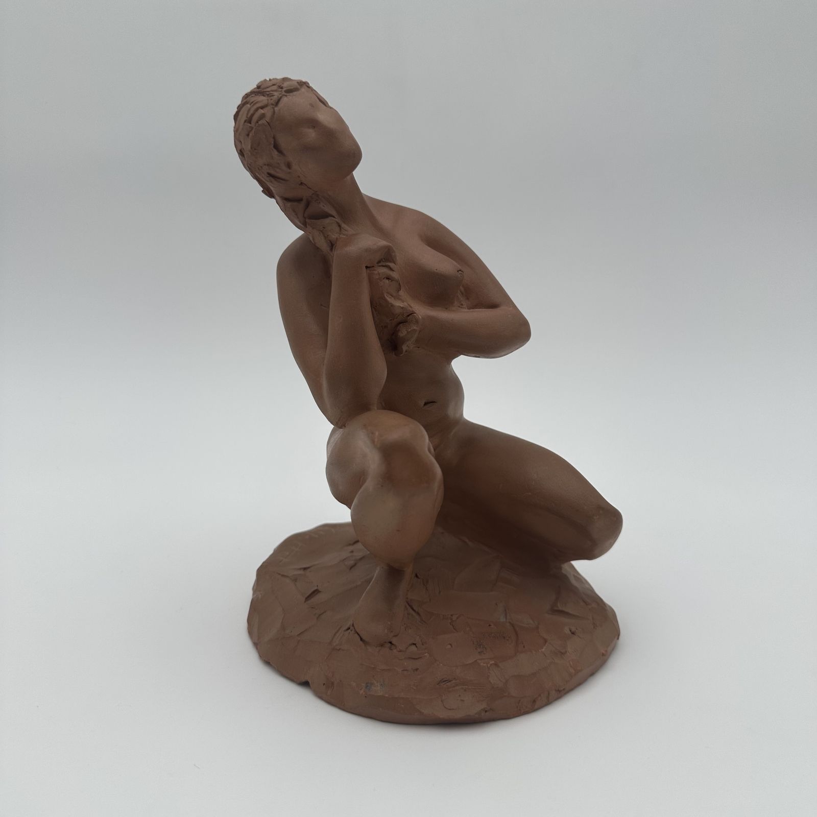 Terracotta Statue Of A Nude Woman – Signed N. Hottot, 20th Century photo furniture