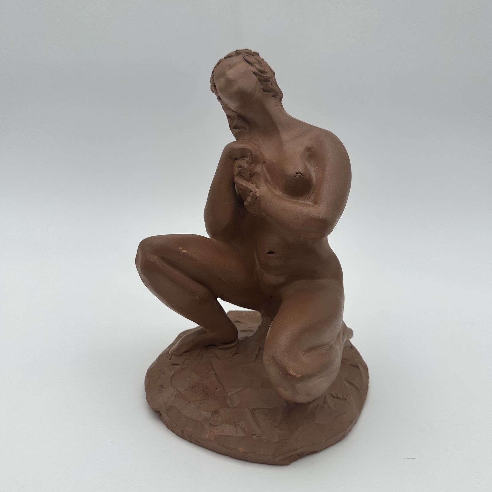 680.0 Terracotta Statue Of A Nude Woman – Signed N. Hottot, 20th Century photo