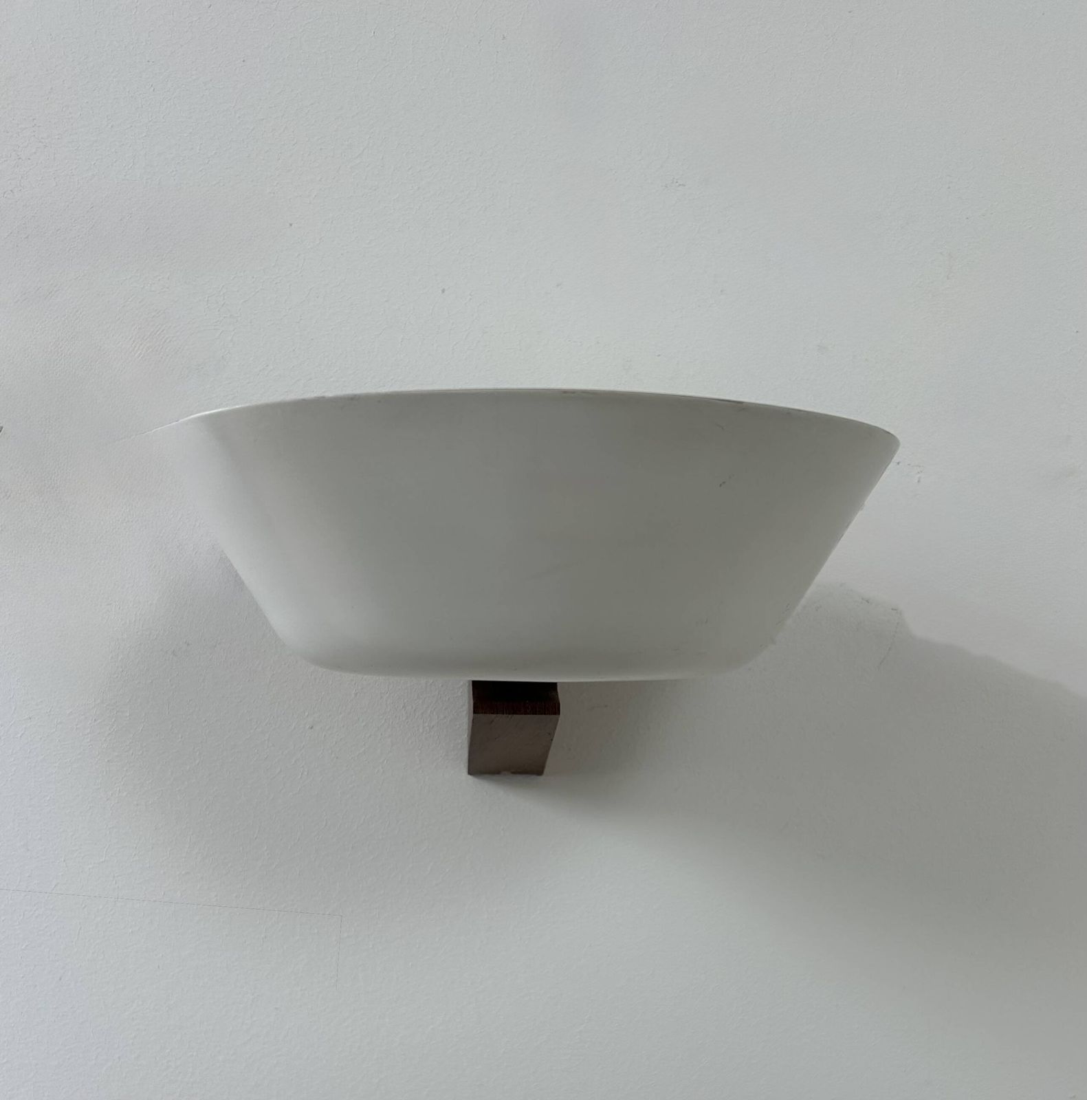 Vintage Wall Lamp, Wood, Chrome And White Metal, Hagoort, Netherlands, 1960. photo vinterior