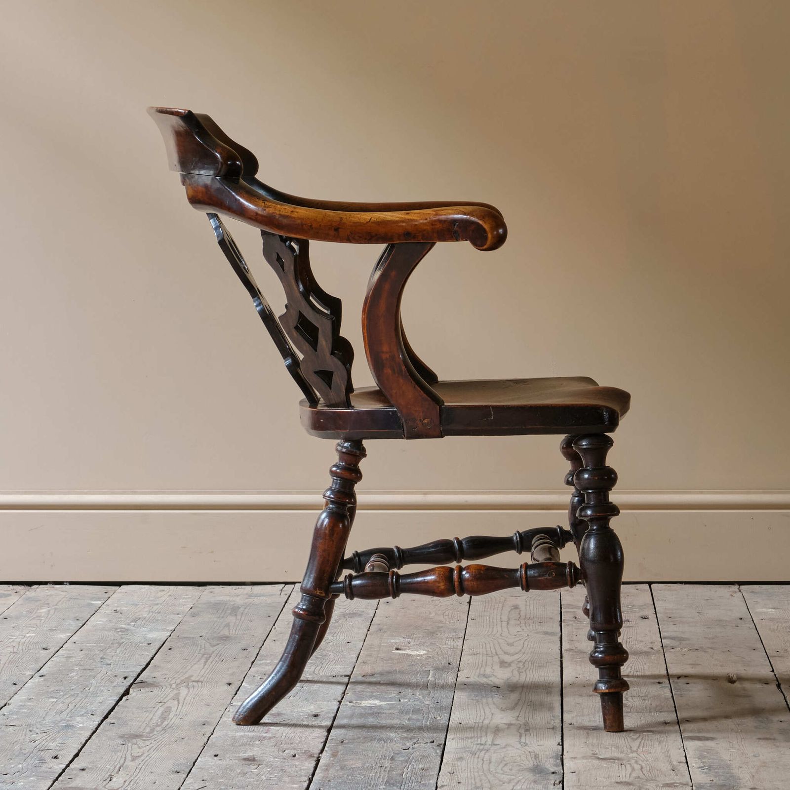Mid 19th Century Desk Chair C1857 photo vintage