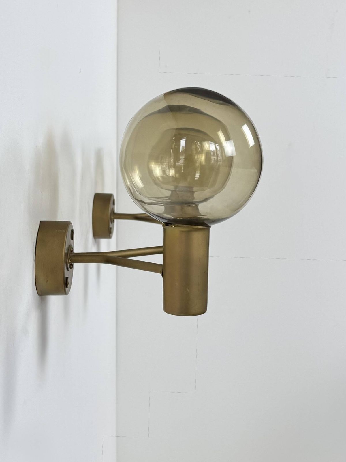 photo for sale Pair Of Vintage Double Wall Lights, Hans Agne Jakobsson V 149/2 Sweden 70