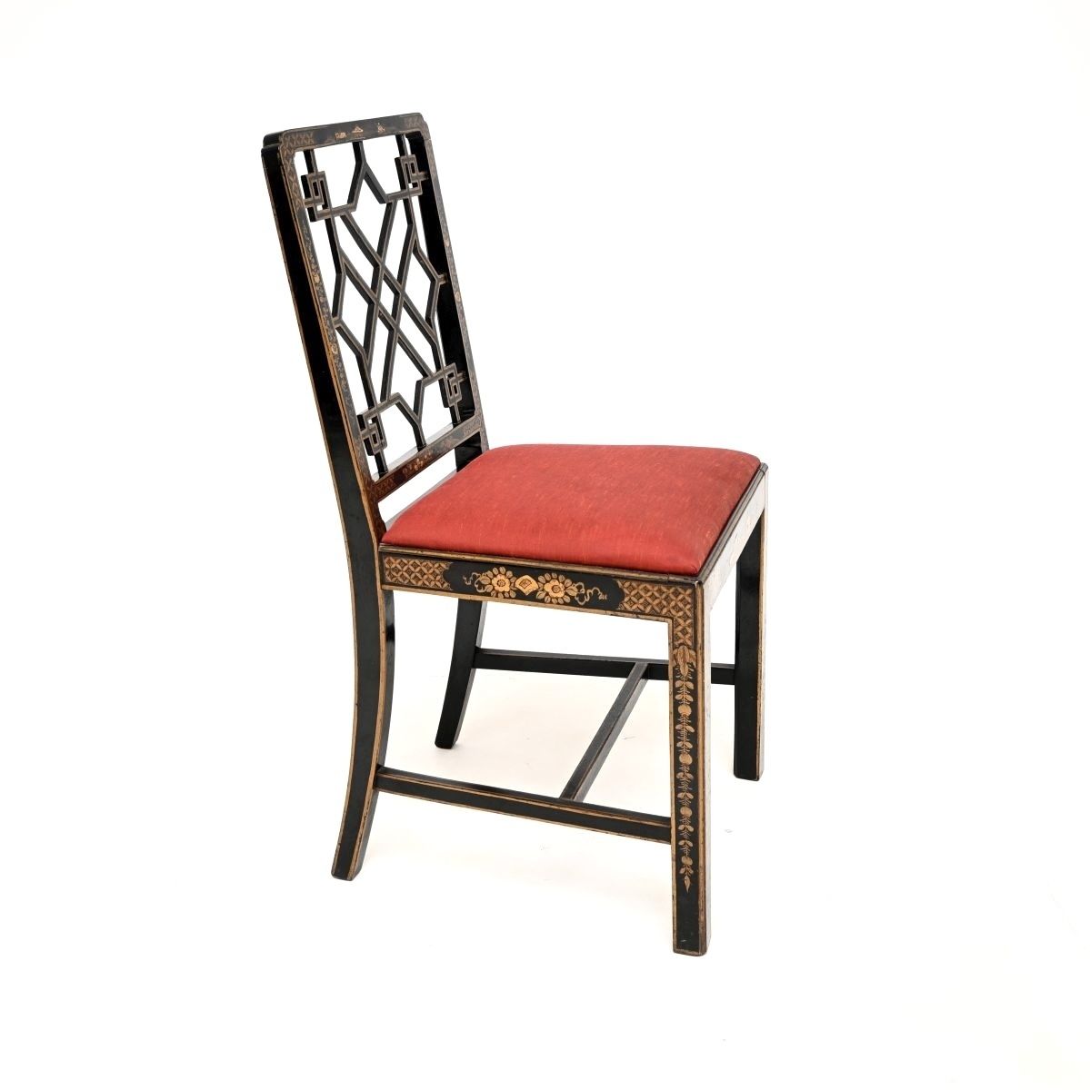 Antique Lacquered Chinoiserie Chair photo vinterior