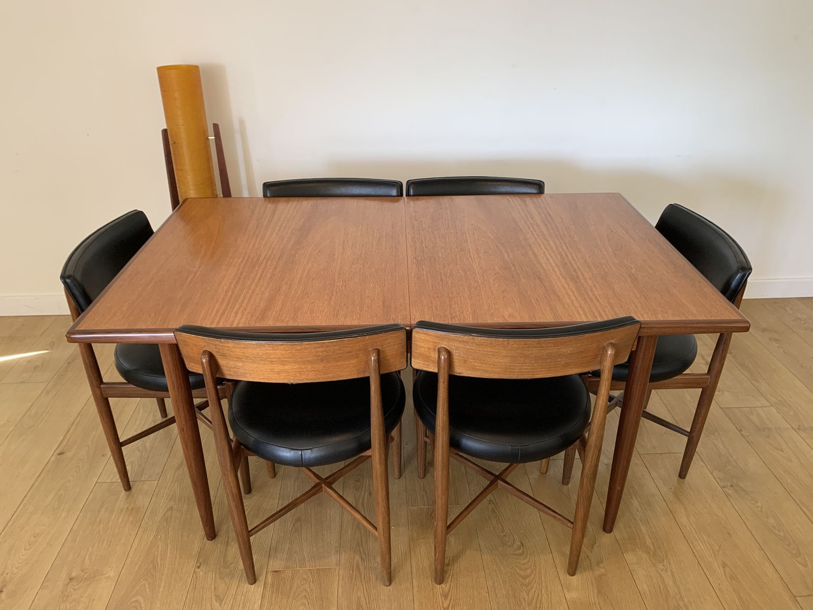 Restored G Plan Fresco Extending Table & 6 Or 8 Victor Wilkins Dining Chairs