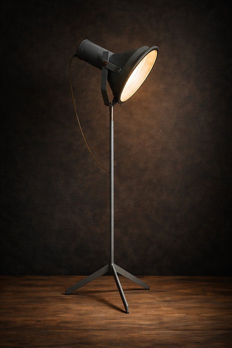 Vintage Industrial Medical Floor Lamp On Tripod Stand, 1940 photo 695.0