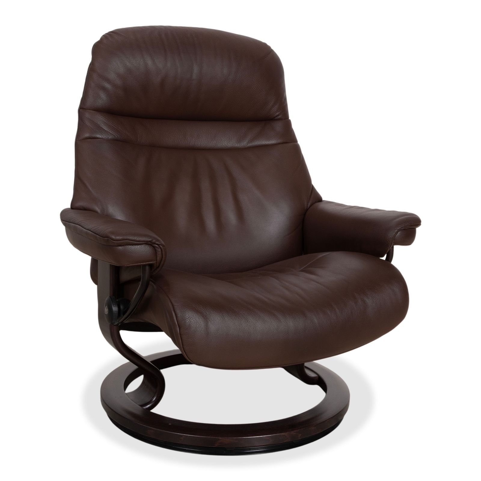 Fauteuil relax Stressless Sunrise en cuir brun mocha, taille L, fonction manuelle