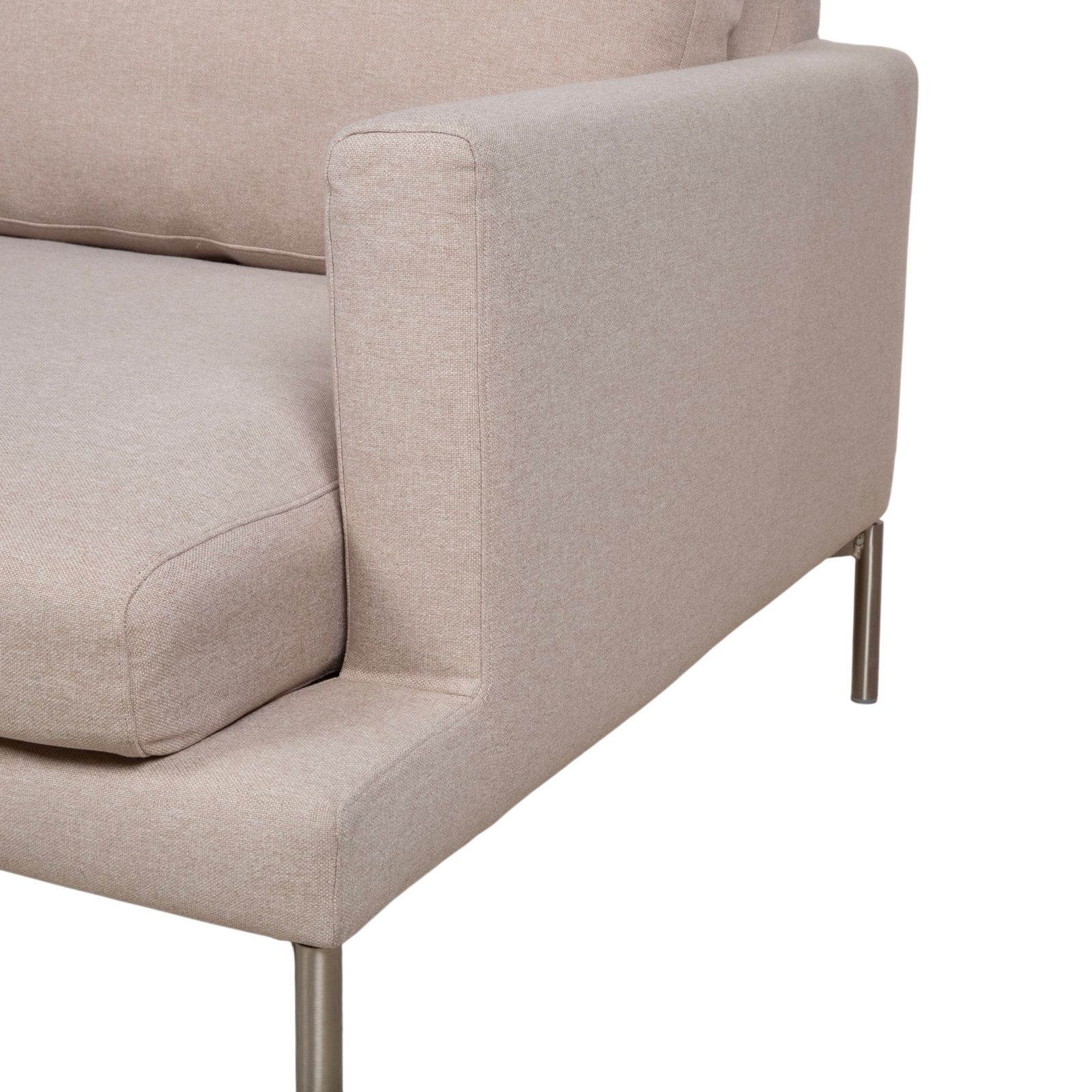 Canapé d'angle Bolia Veneda en tissu, crème beige photo for sale