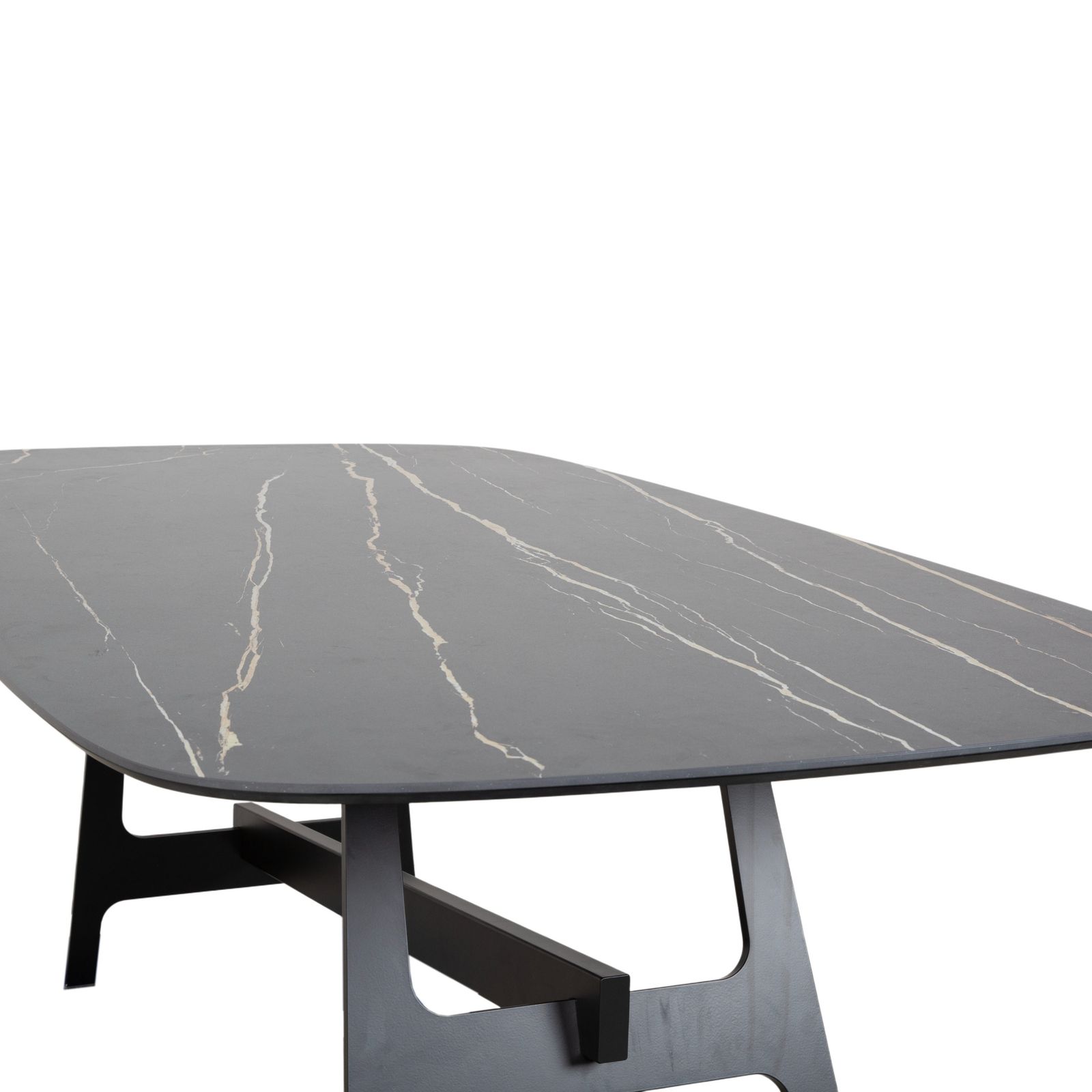 Table à manger Bonaldo Slot, noire, blanche, anthracite, 200 x 108 cm, par Giuseppe Viganò photo 3688.0