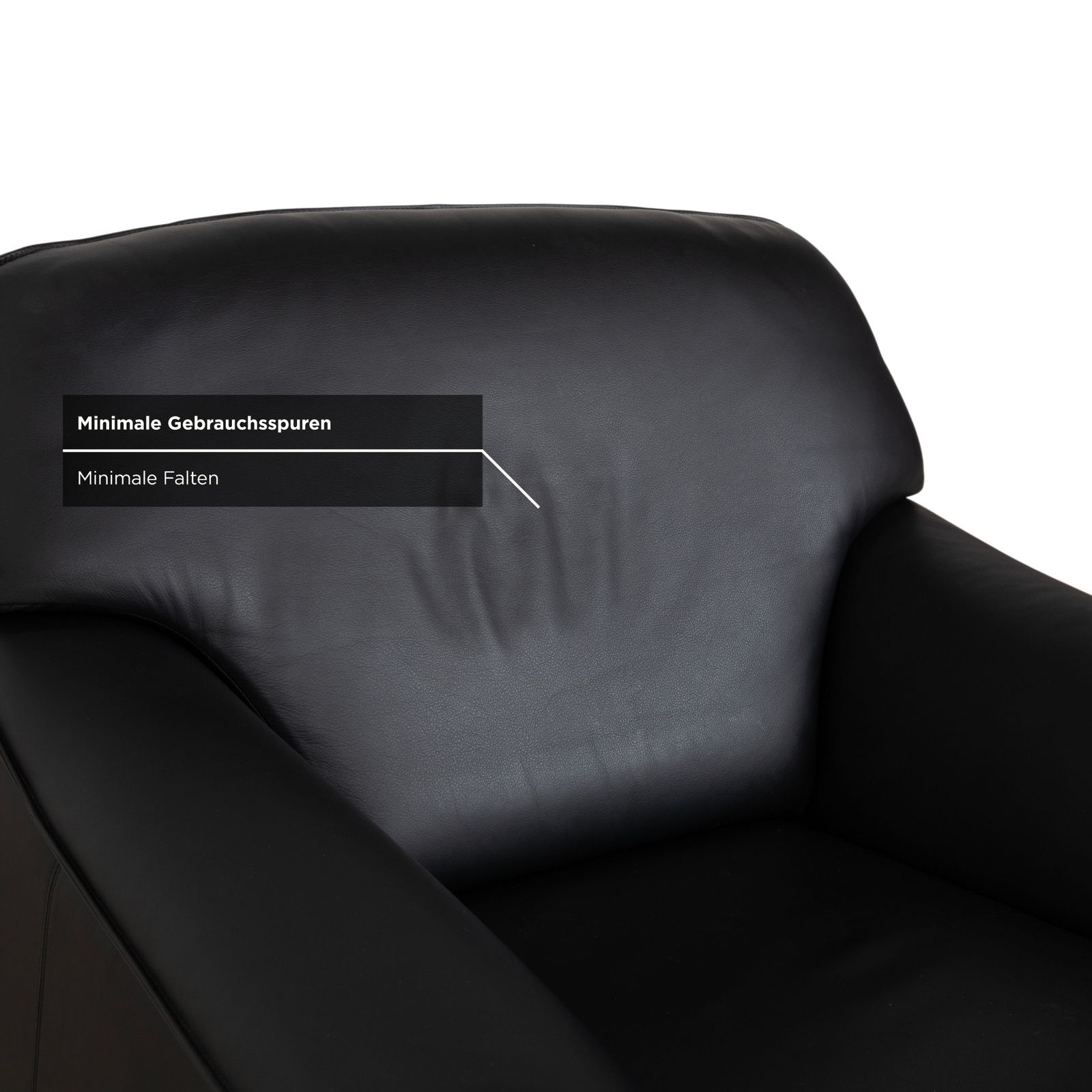 Fauteuil Lauuser Atlanta en cuir noir photo 893.0