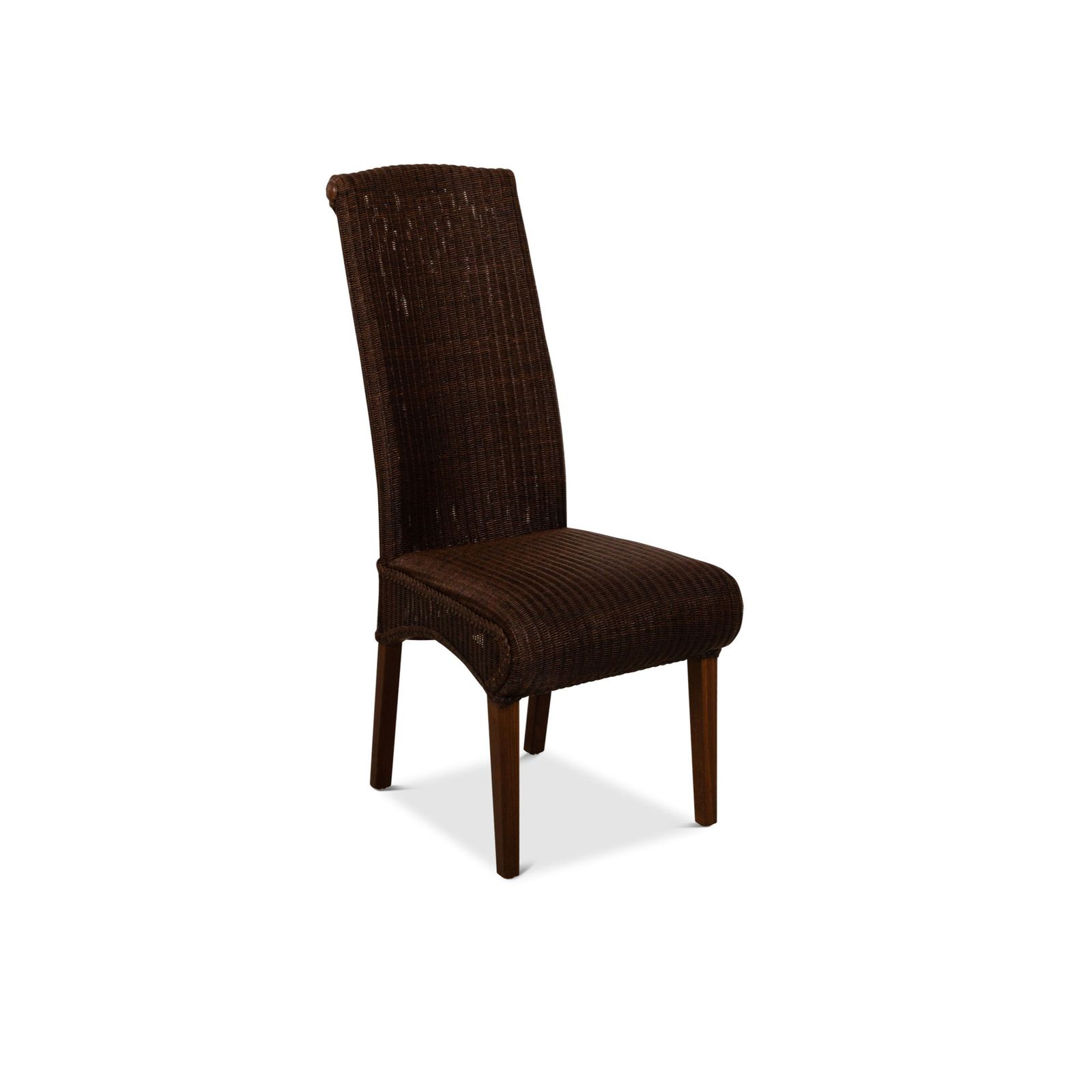 Chaise de salle à manger Lloyd Loom en bois brun