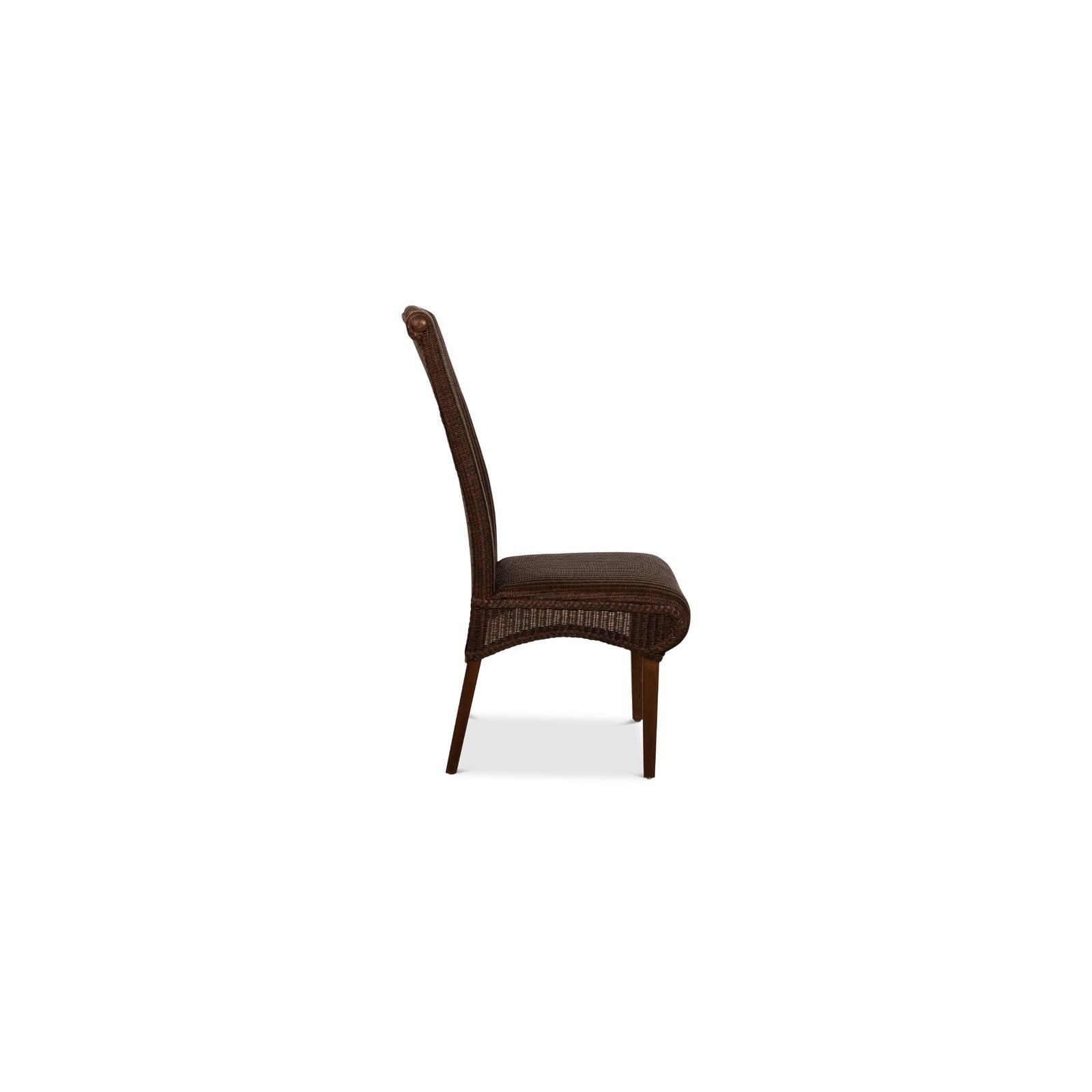 photo furniture Chaise de salle à manger Lloyd Loom en bois brun