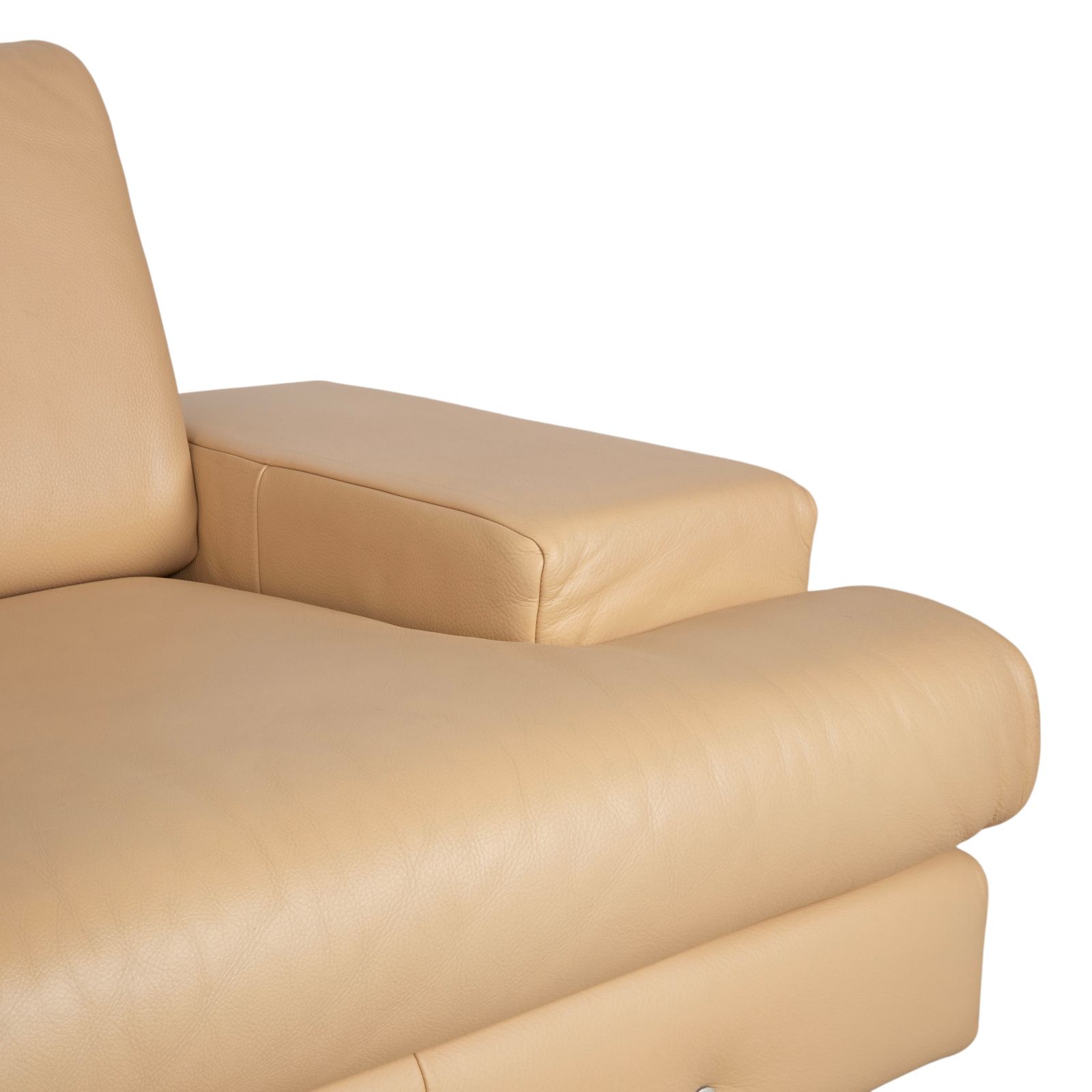 Rolf Benz AK 644 tweezitsbank leer crème beige photo Meubels