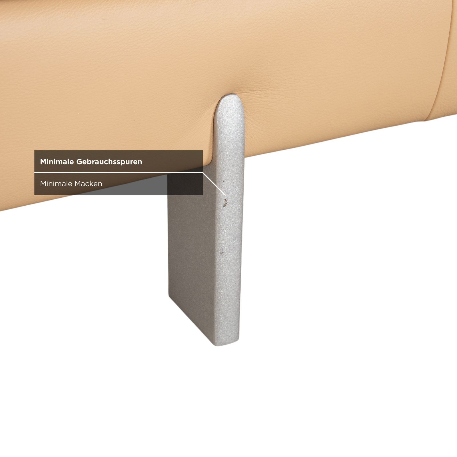 Rolf Benz AK 644 tweezitsbank leer crème beige photo buy