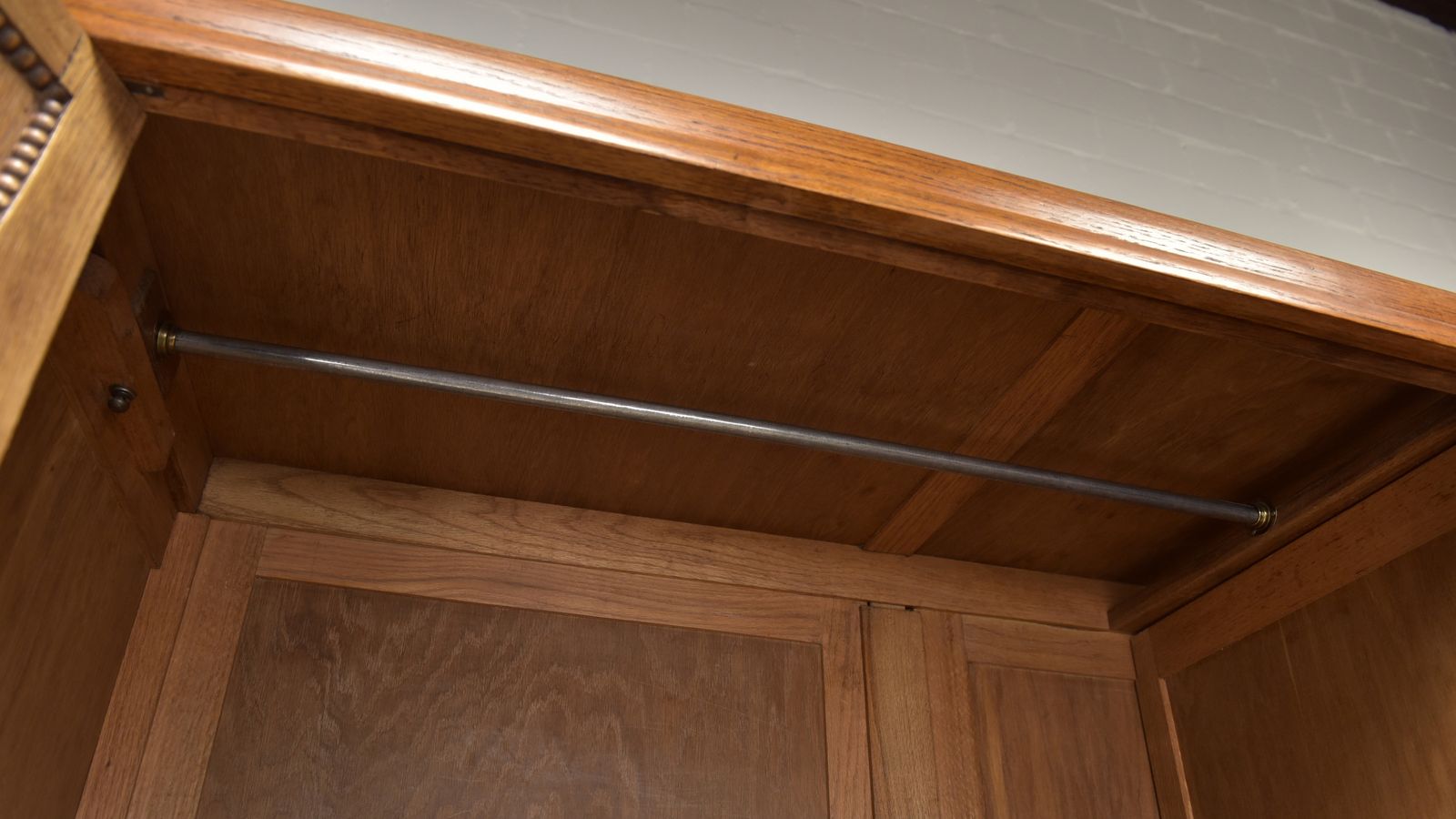 Antique! Restored Art Deco Wardrobe, Oak And Walnut, Hall Wardrobe photo vinterior