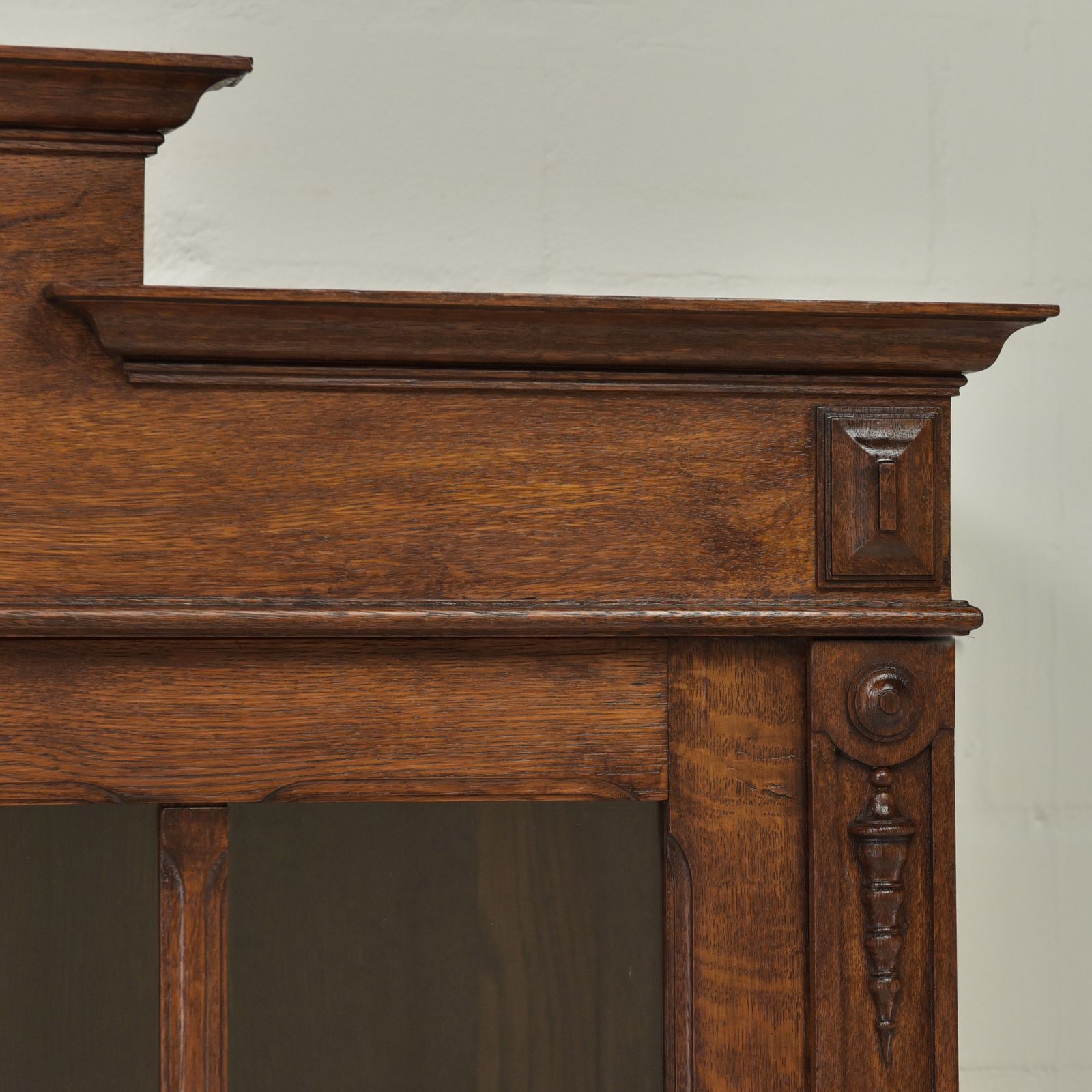 Antique! Restored Art Nouveau/Art Deco Oak Bookcase/Display Cabinet photo buy