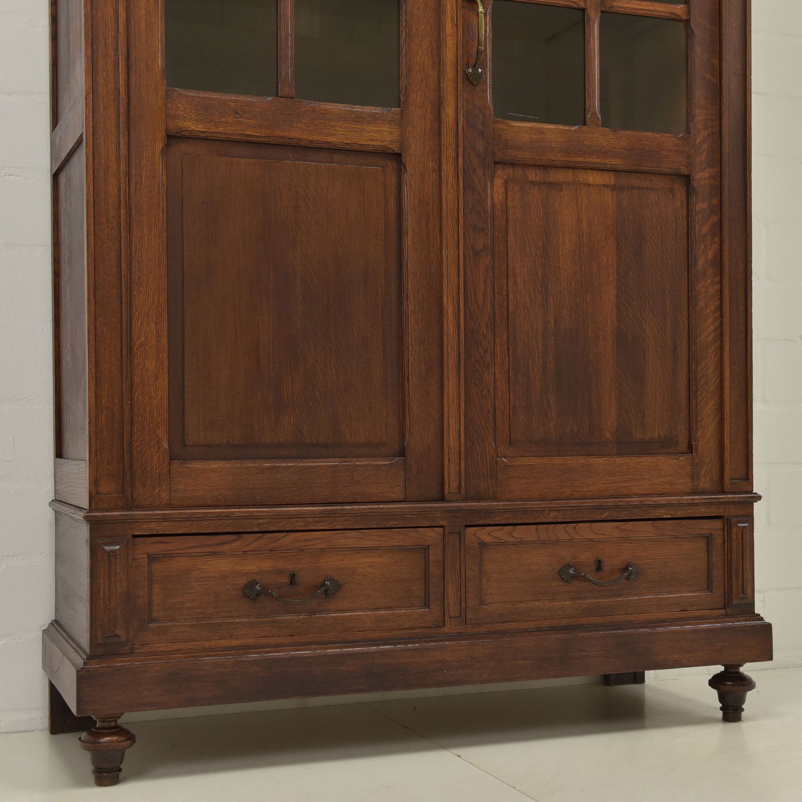 photo for sale Antique! Restored Art Nouveau/Art Deco Oak Bookcase/Display Cabinet