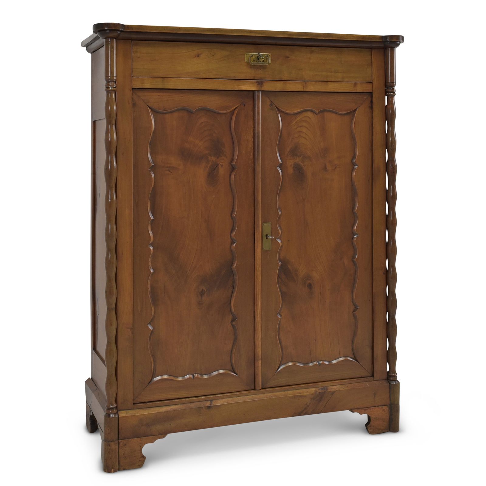 Antique! Restored Cherrywood Sideboard, Late Biedermeier, Louis Philippe Cabinet