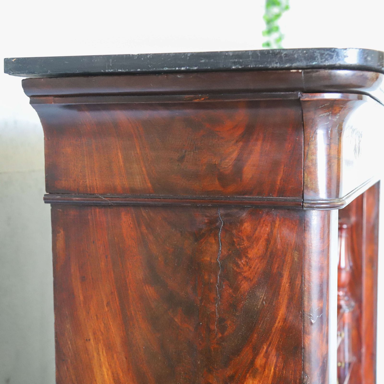 photo furniture 19th C All Original French Secrétaire à Abattant Cabinet   Marble Top & Secret Drawers