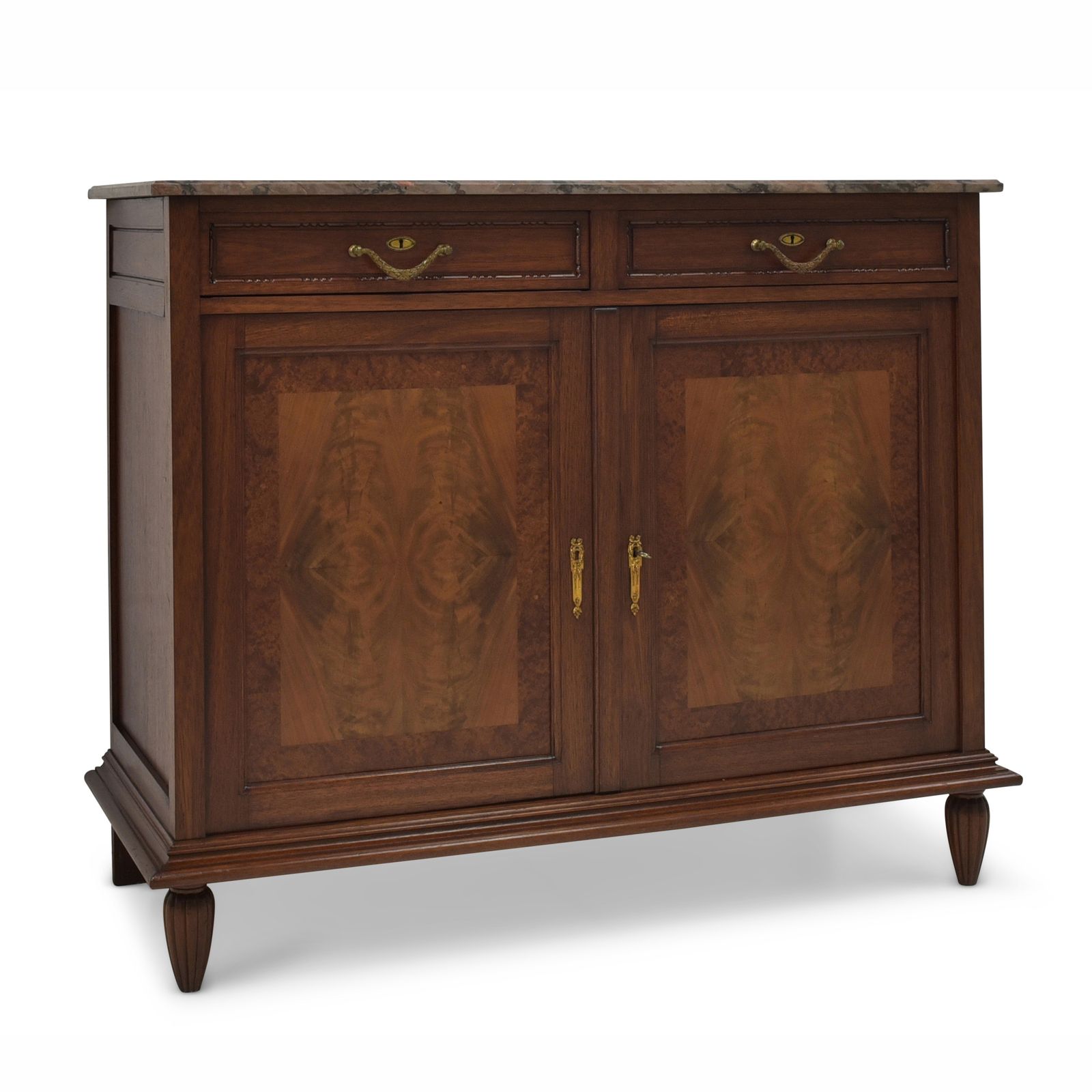 Antique! Restored Art Deco Mahogany Sideboard/Chest Of Drawers/Cabinet