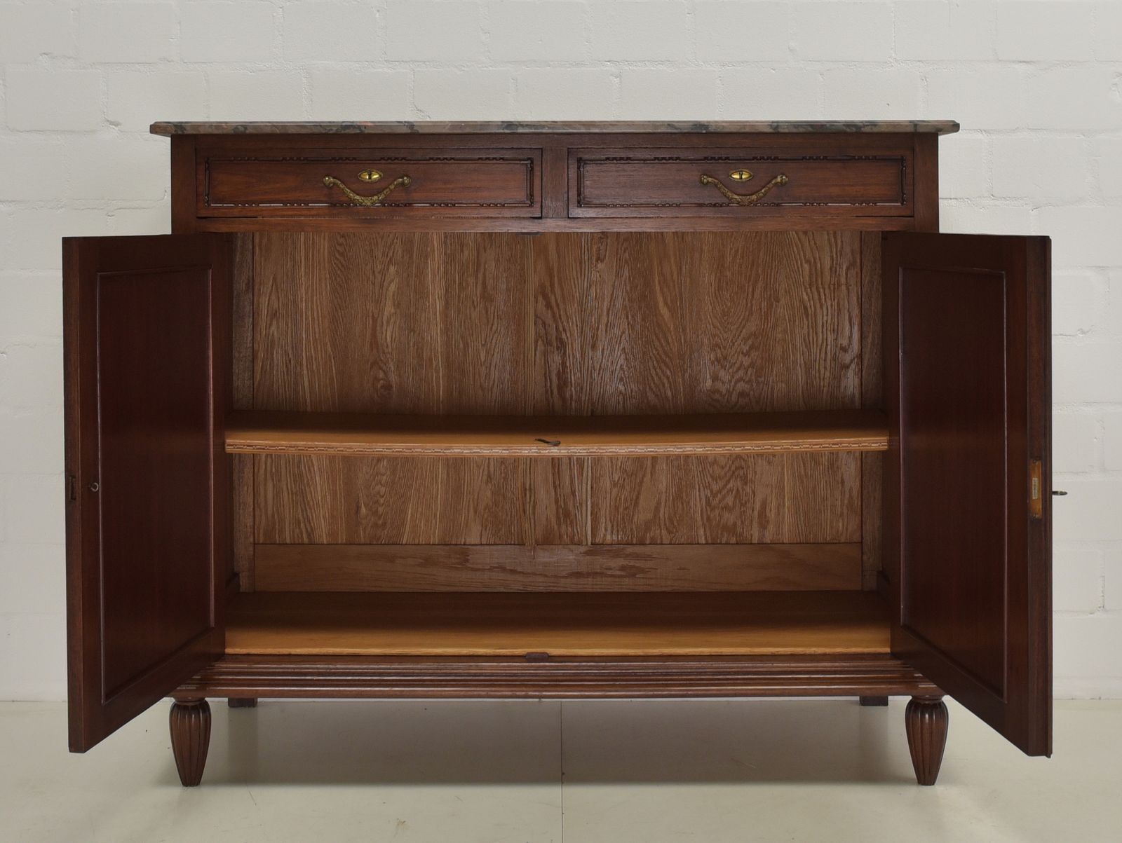 Antique! Restored Art Deco Mahogany Sideboard/Chest Of Drawers/Cabinet photo for sale