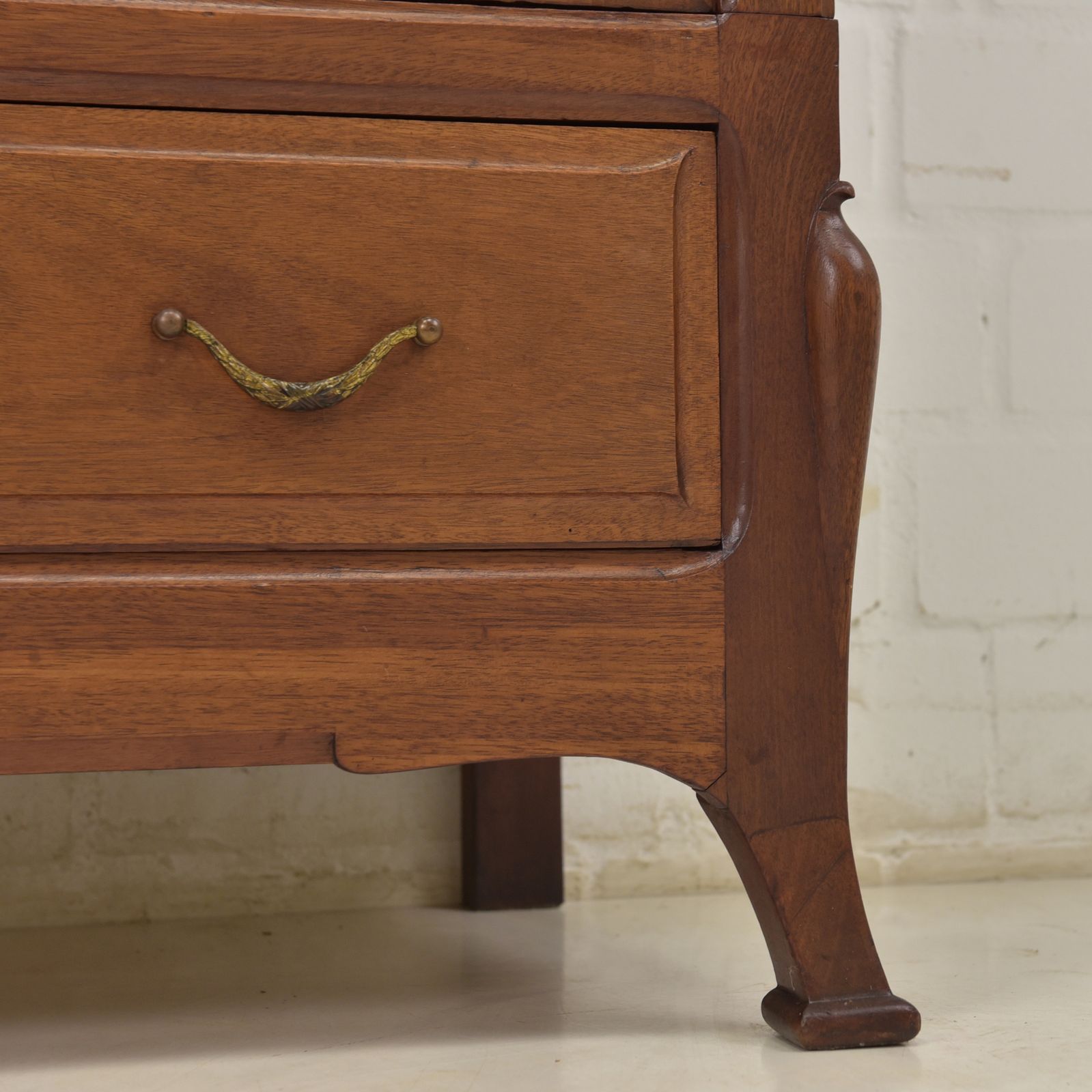 Antique! Restored Art Nouveau Wardrobe, Solid Mahogany, Narrow, For Bedroom photo buy