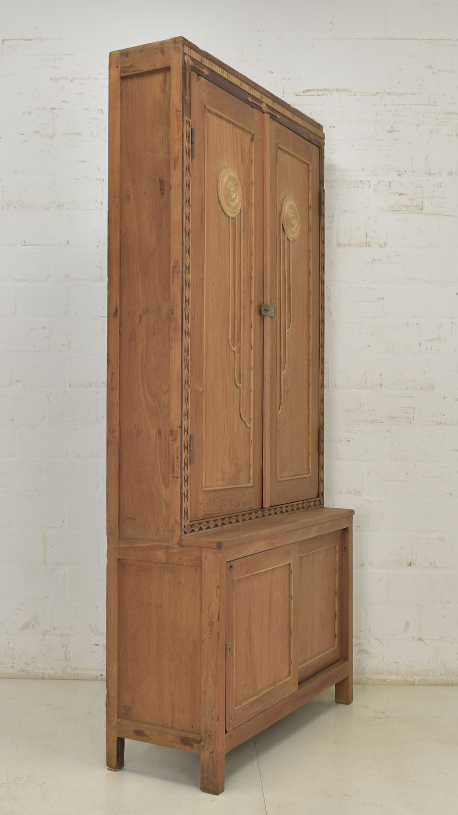 photo for sale Antique! Narrow Art Deco Cabinet, Restored, Display Case, Collector's Cabinet, 1 Of 2