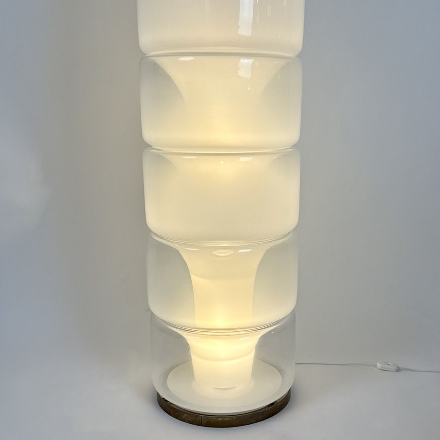 Lampadaire Sfumato Lt316 en verre de Murano, par Carlo Nason pour AV Mazzega photo Luminaires